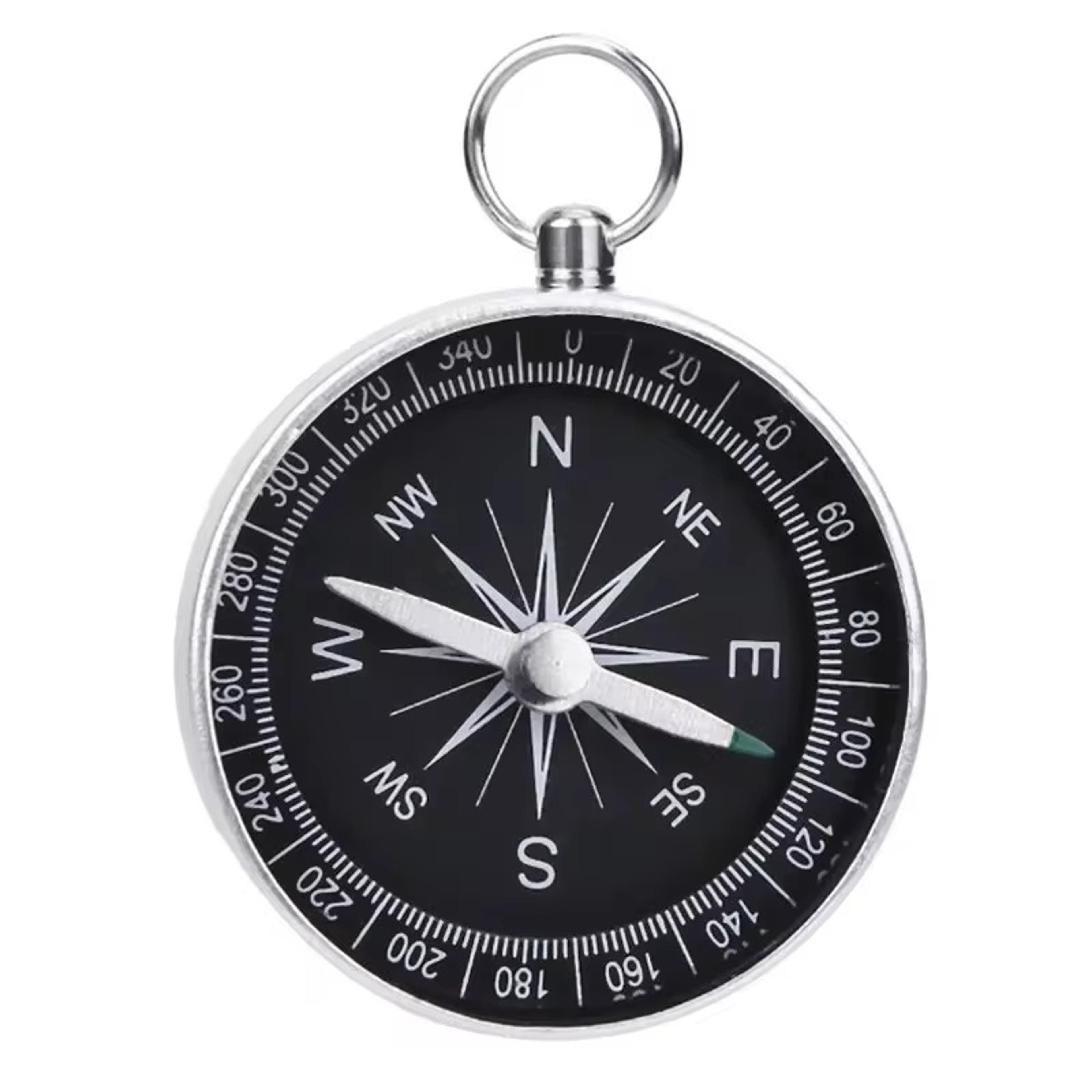 portable mini compass keychain aluminum outdoor travel adventure tool