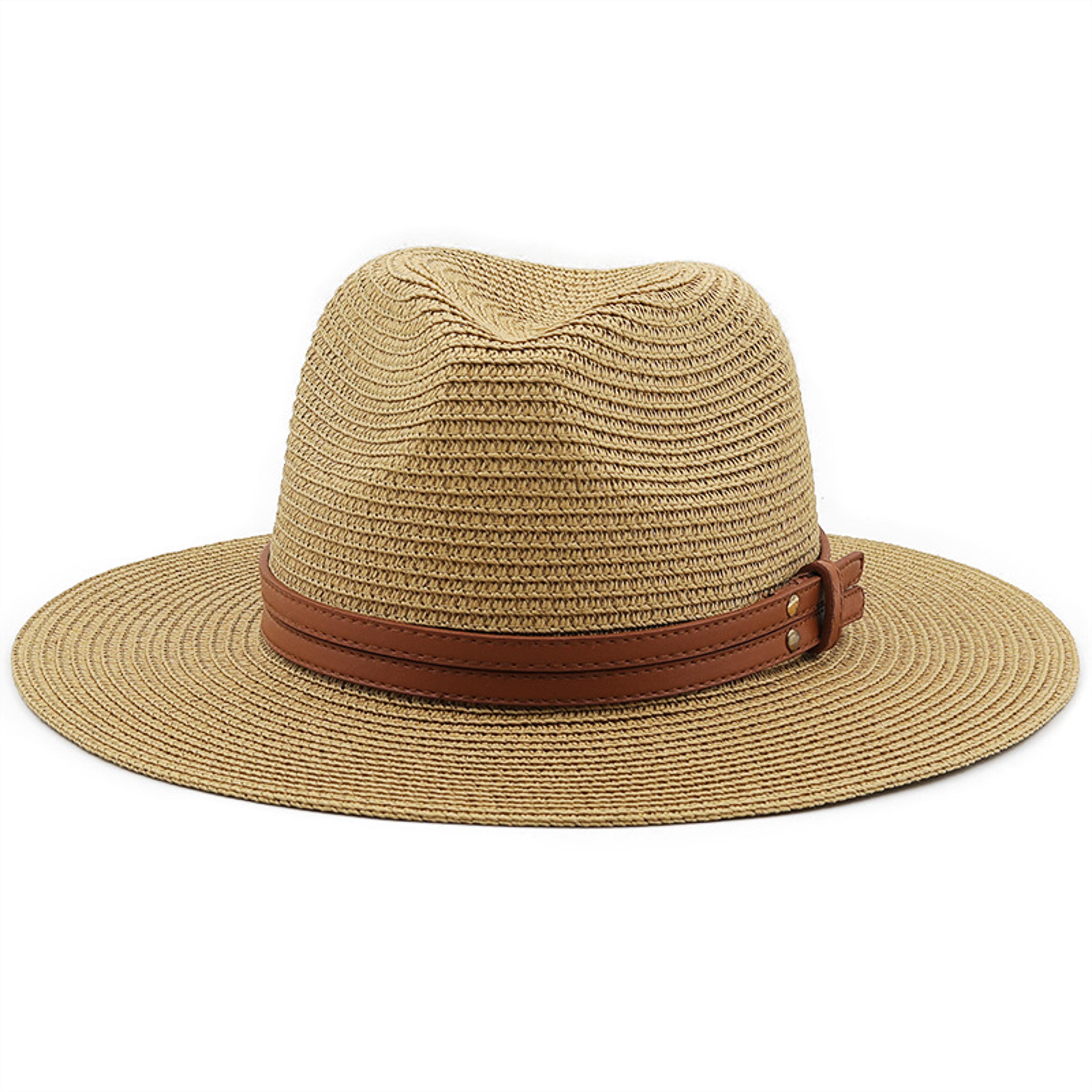 premium panama straw hat for summer beach & sun protection