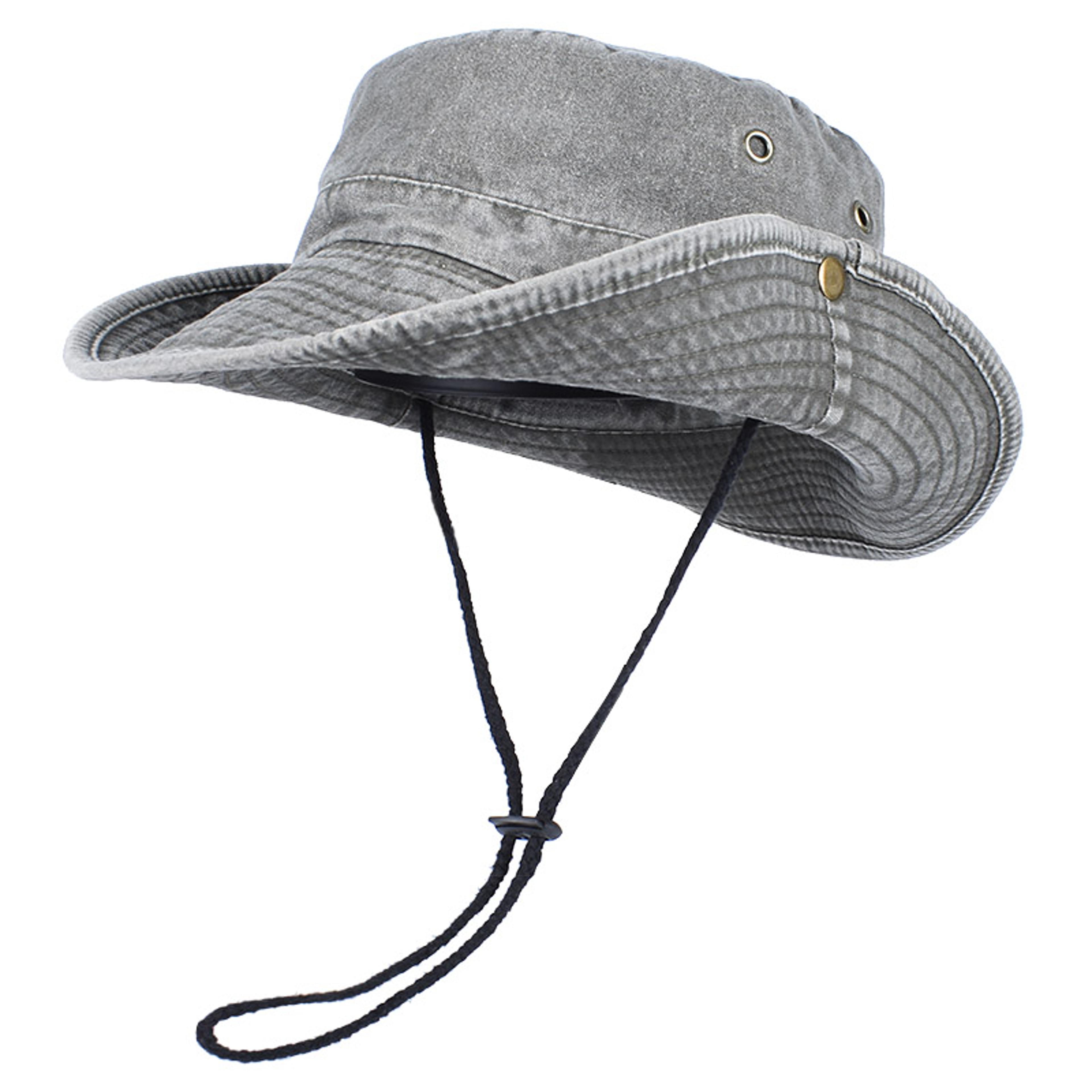 breathable cotton bucket hat with wide brim uv protection hat