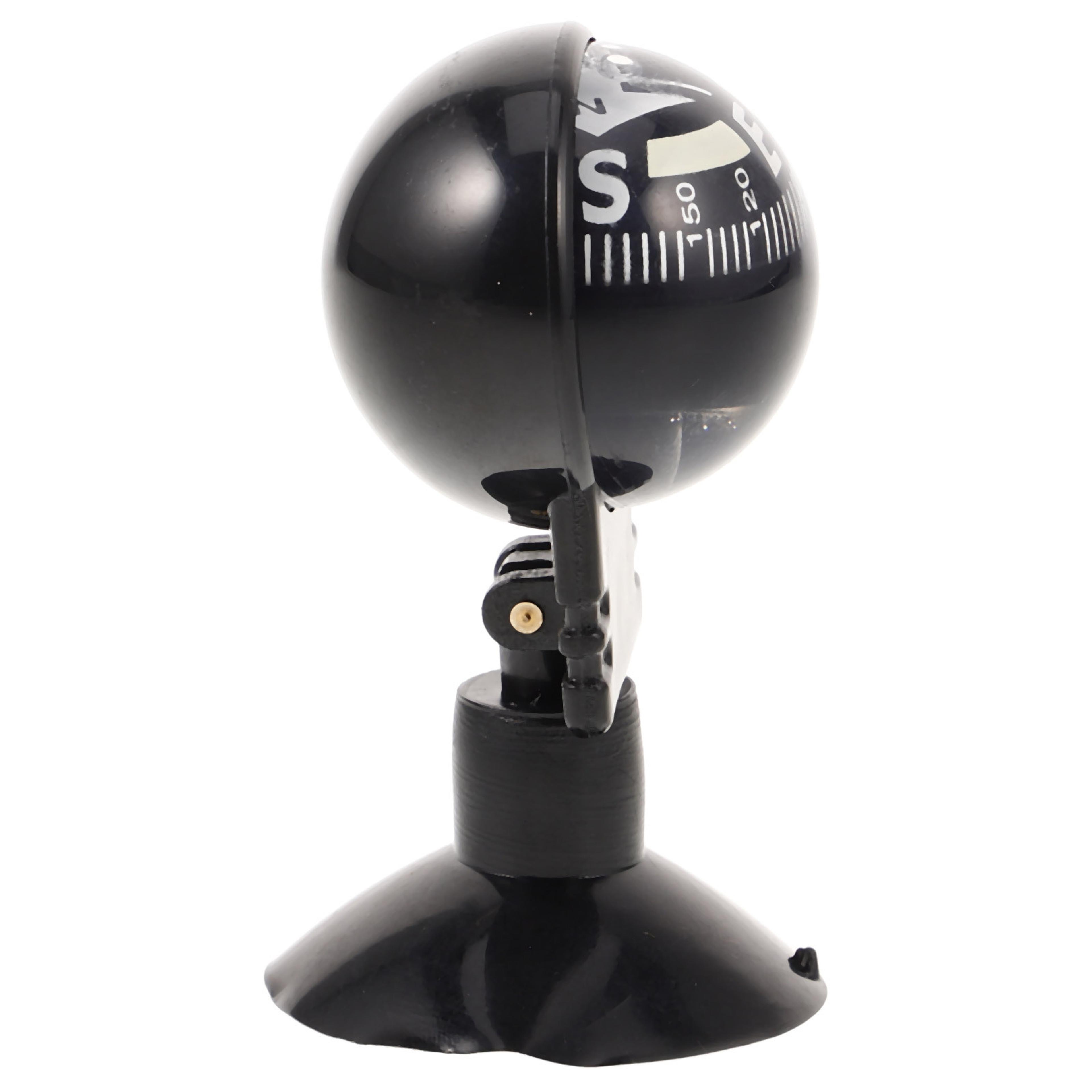 rotating car dashboard compass with suction base for travel & outdoor navigation
