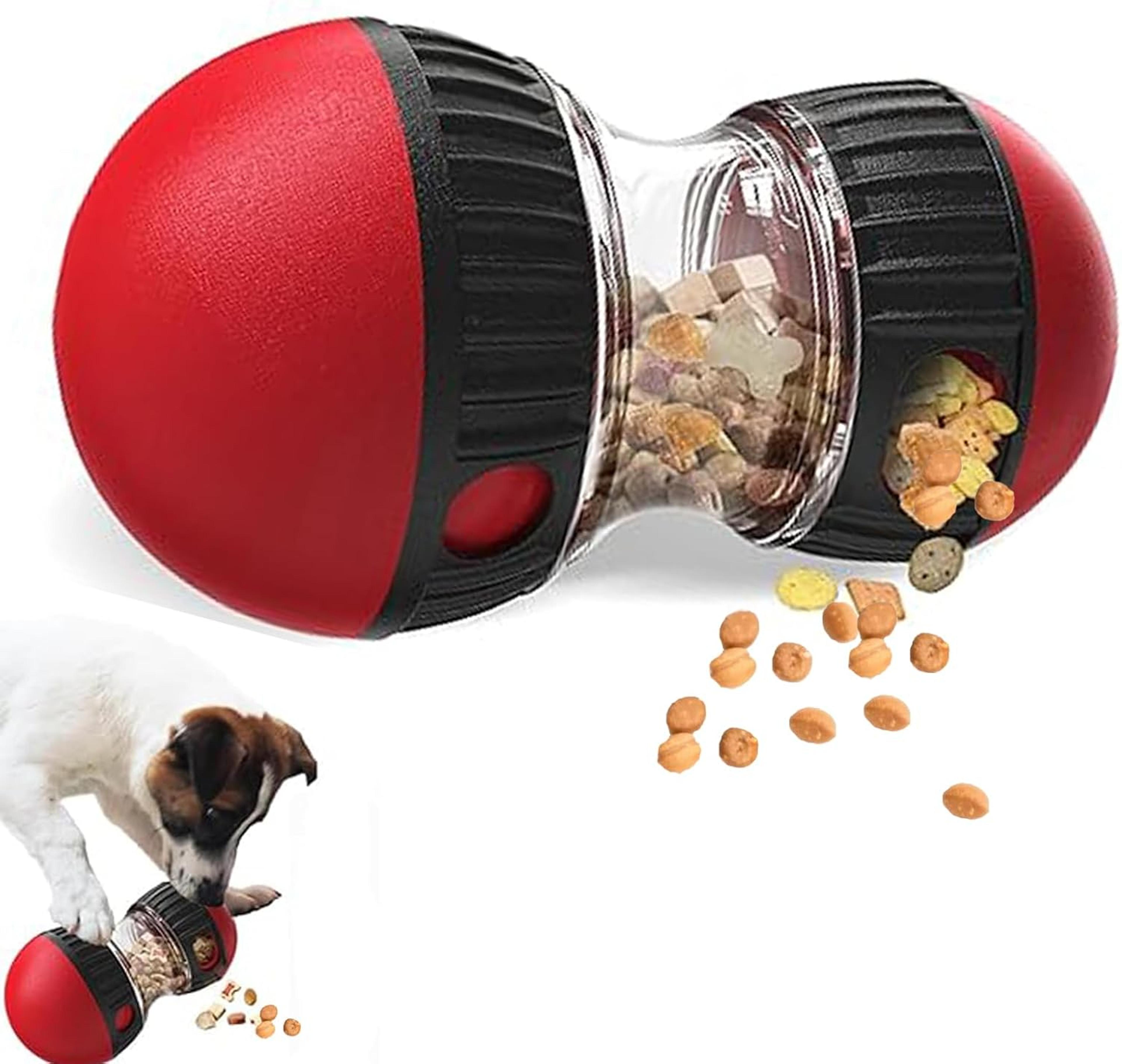 adjustable slow feeder ball and dog puzzle toy for treats