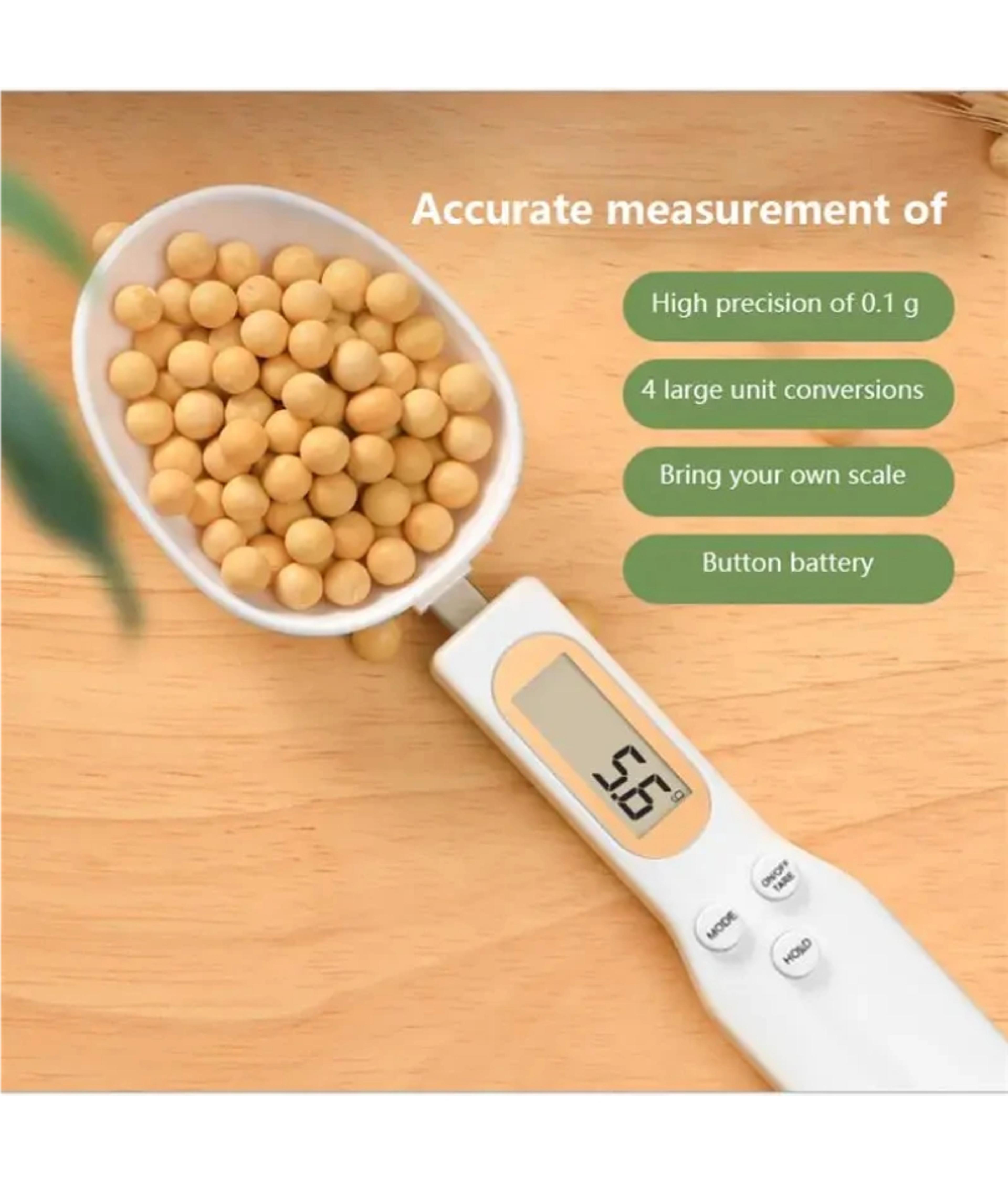 lcd digital measuring spoon adjustable kitchen & coffee scale