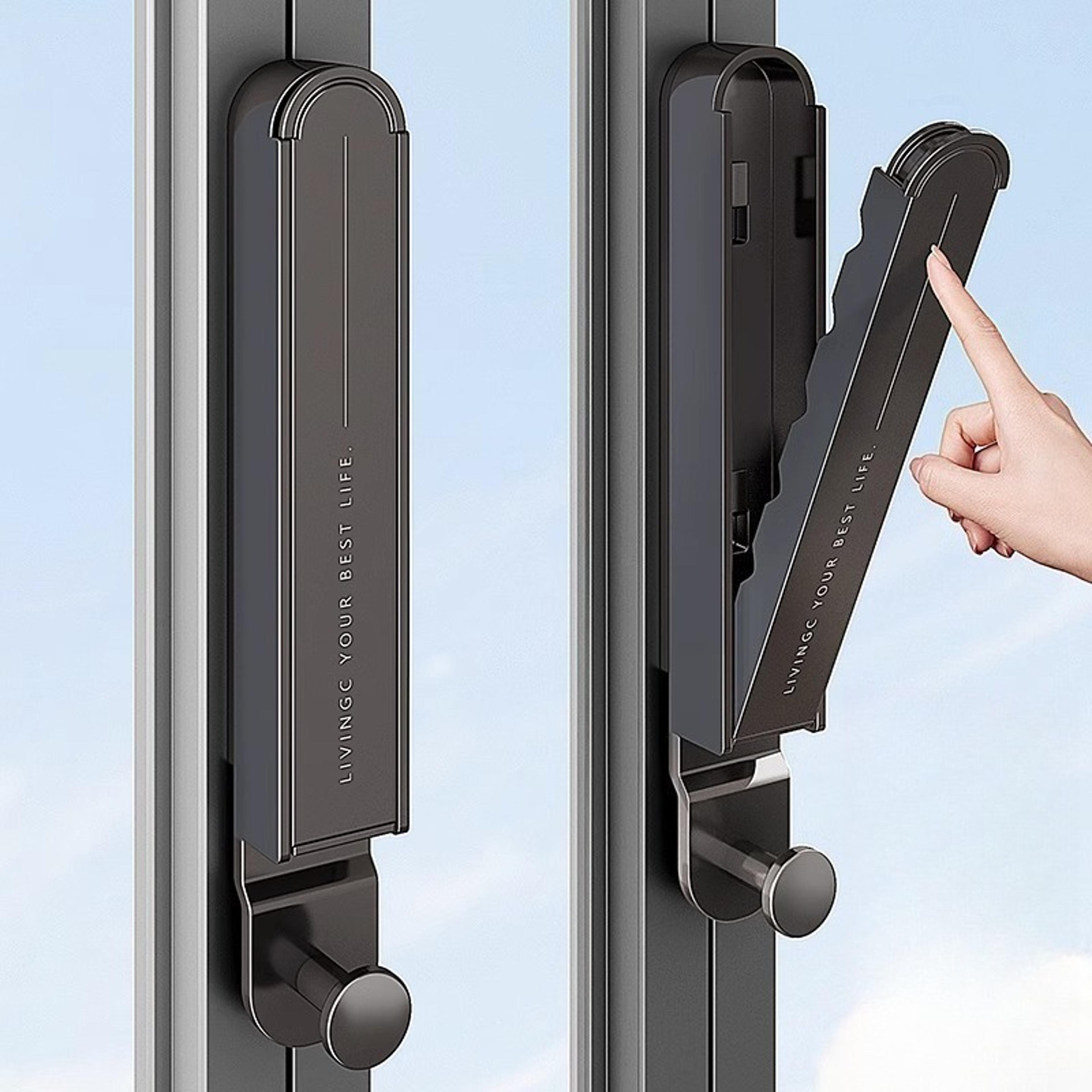 space saving retractable folding clothes rack for indoor & balcony use