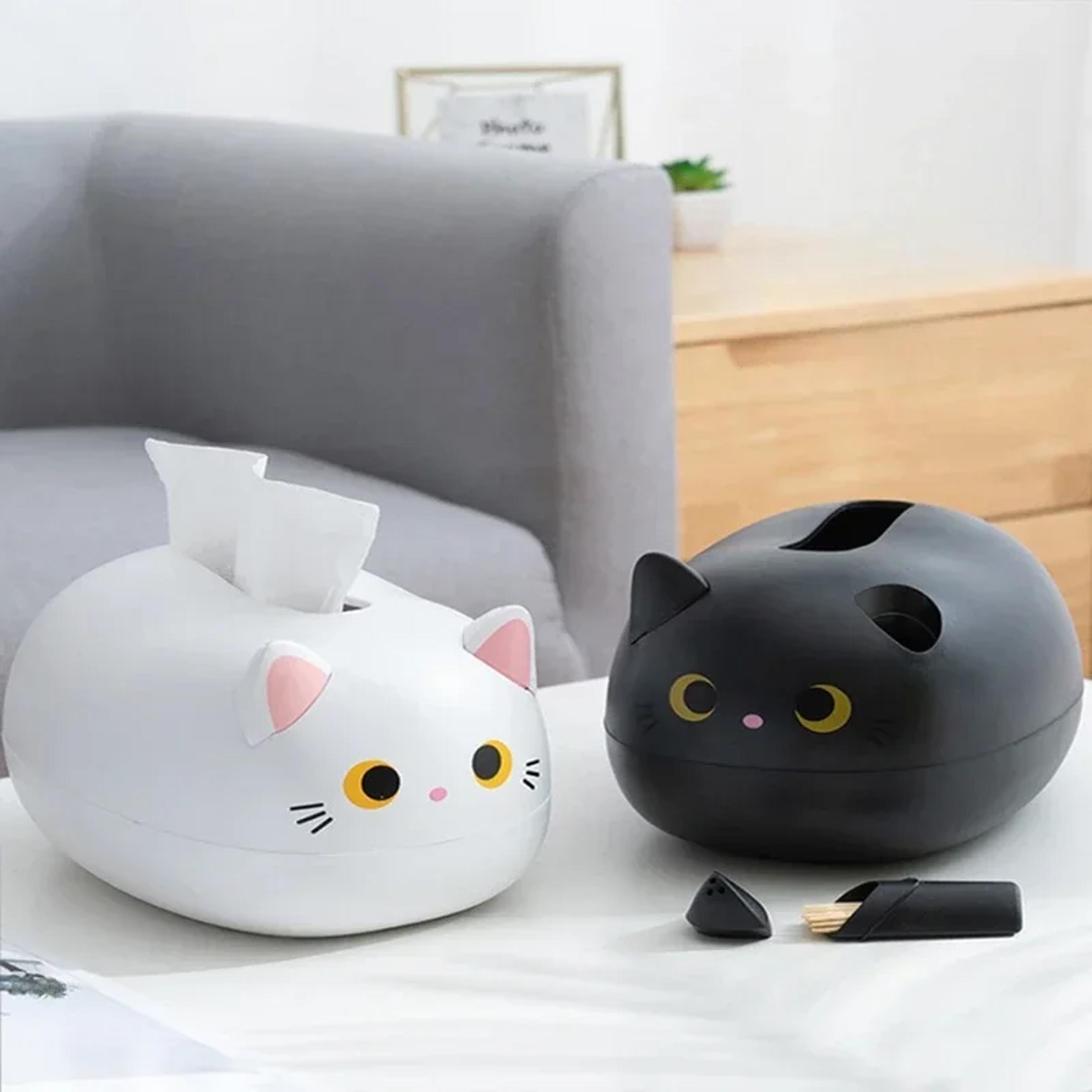 cat tissue box holder cute desktop napkin & paper storage
