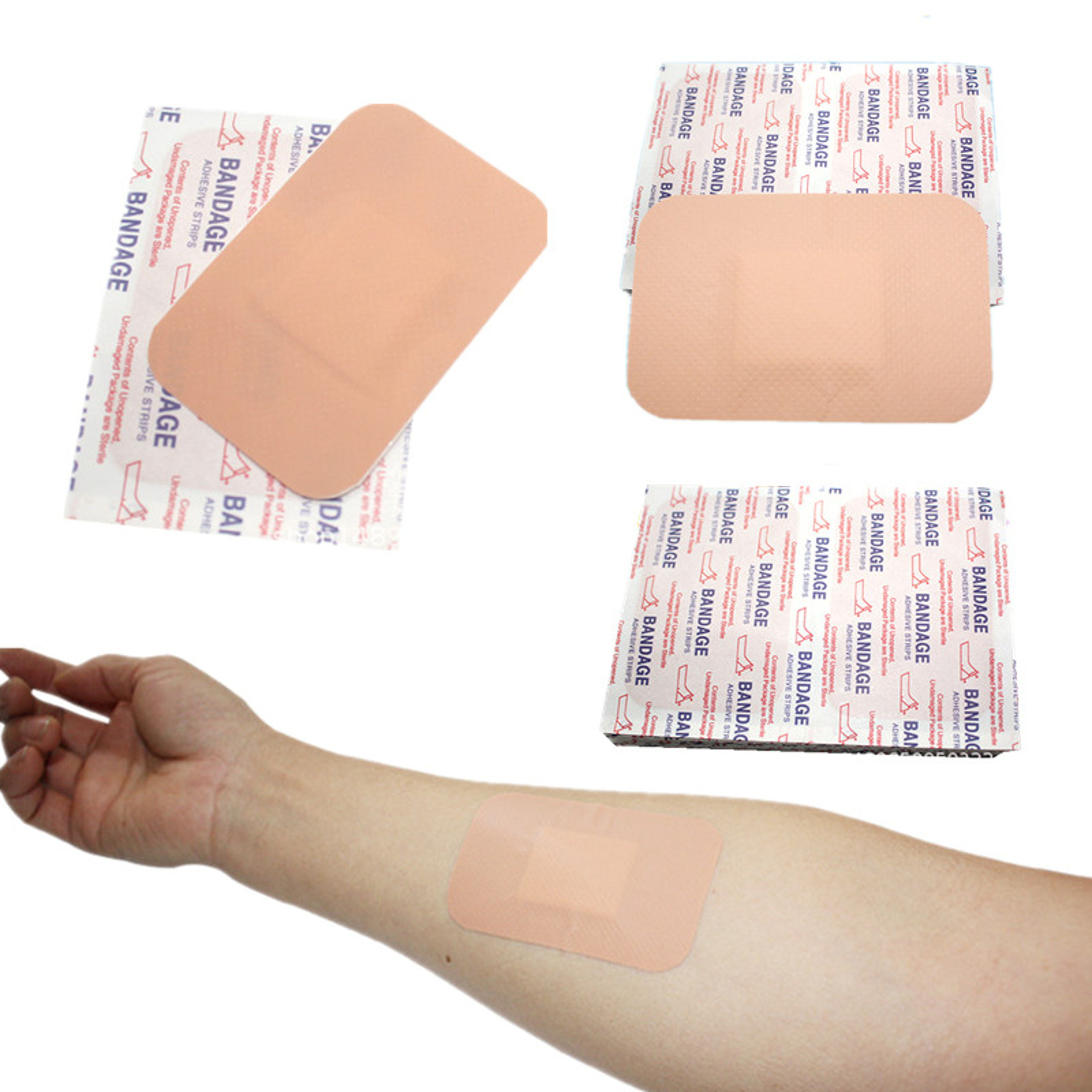 large waterproof adhesive bandages first aid skin patches