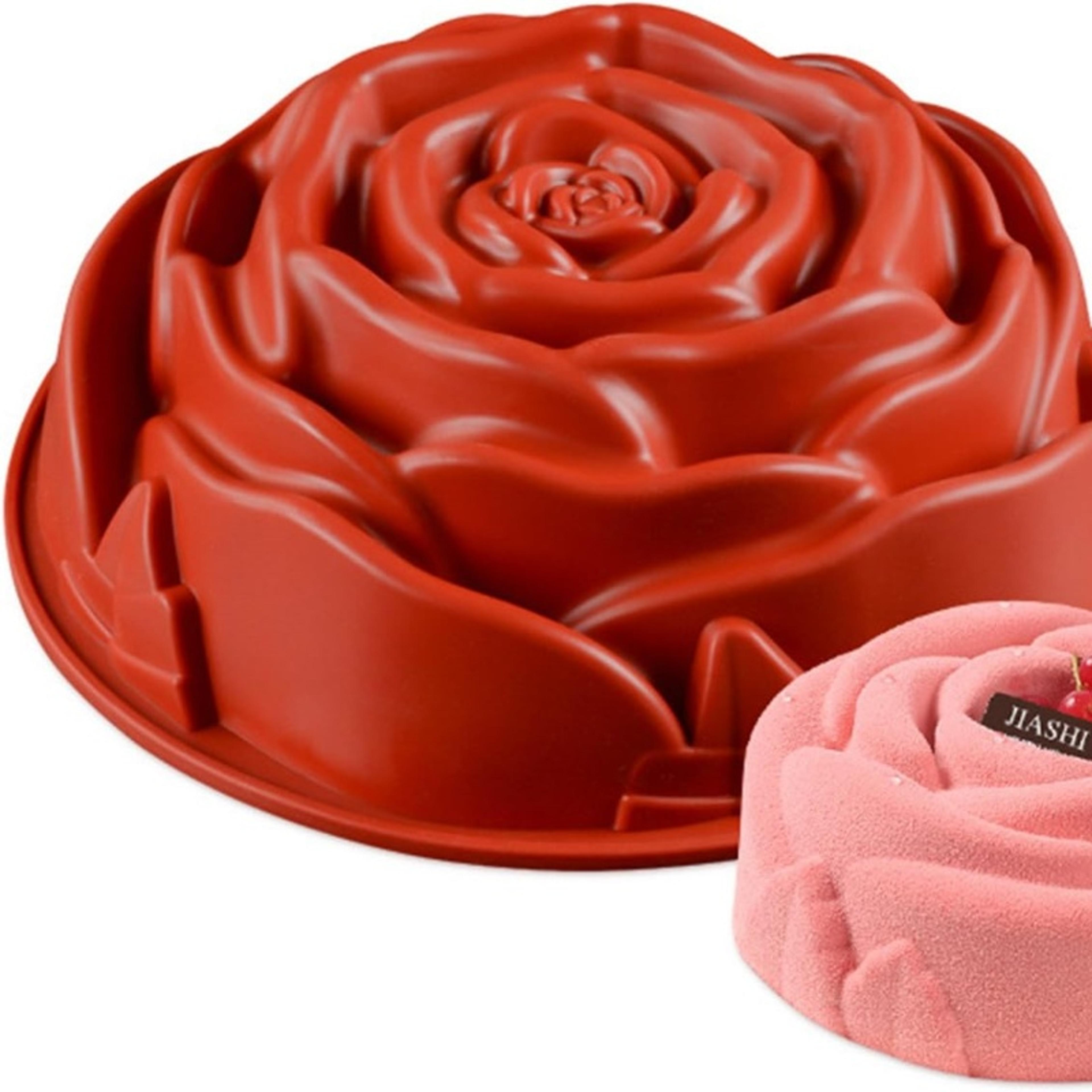 flower silicone cake mold non stick diy baking & mousse tray
