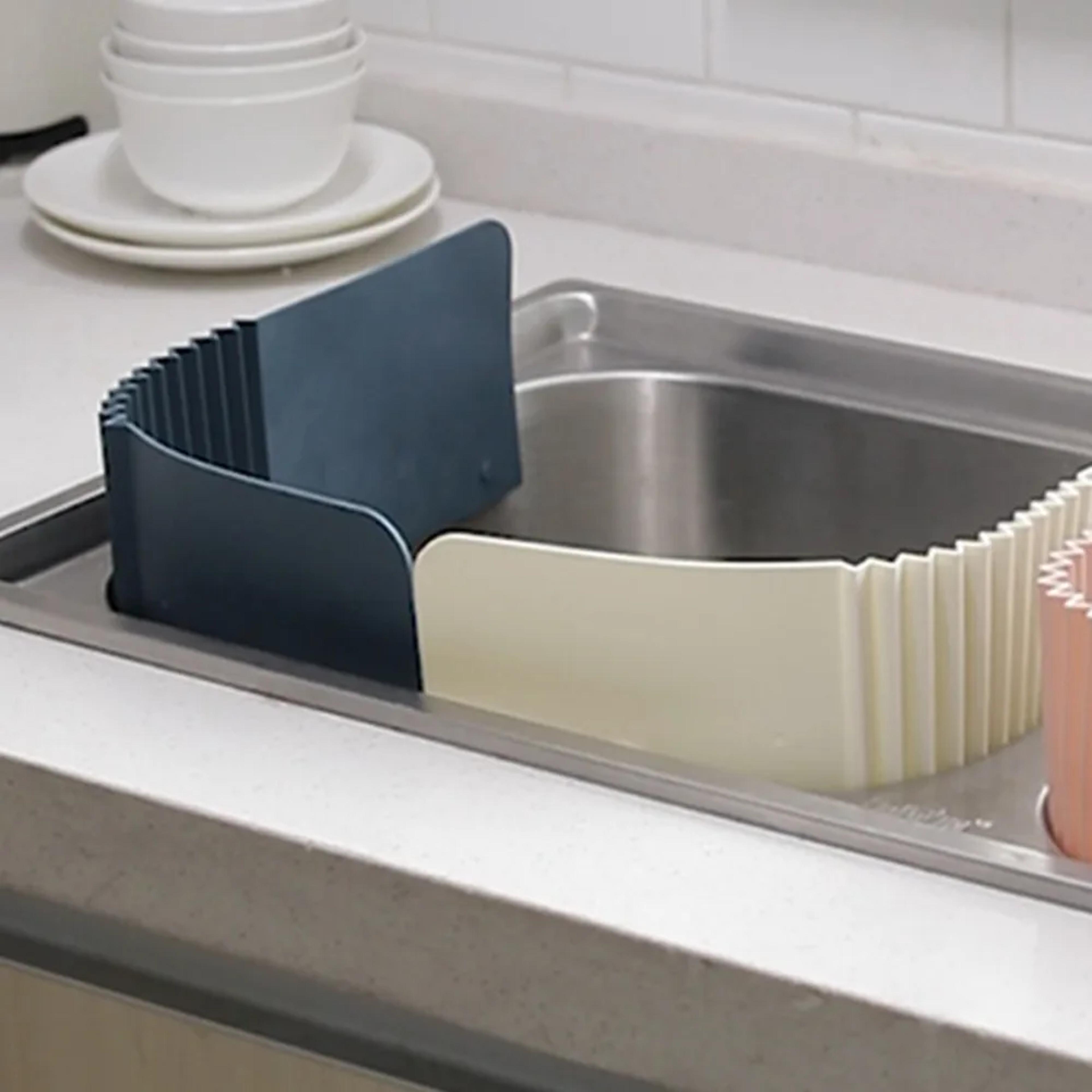 adjustable splatter screen & kitchen sink protector vegetable washing board