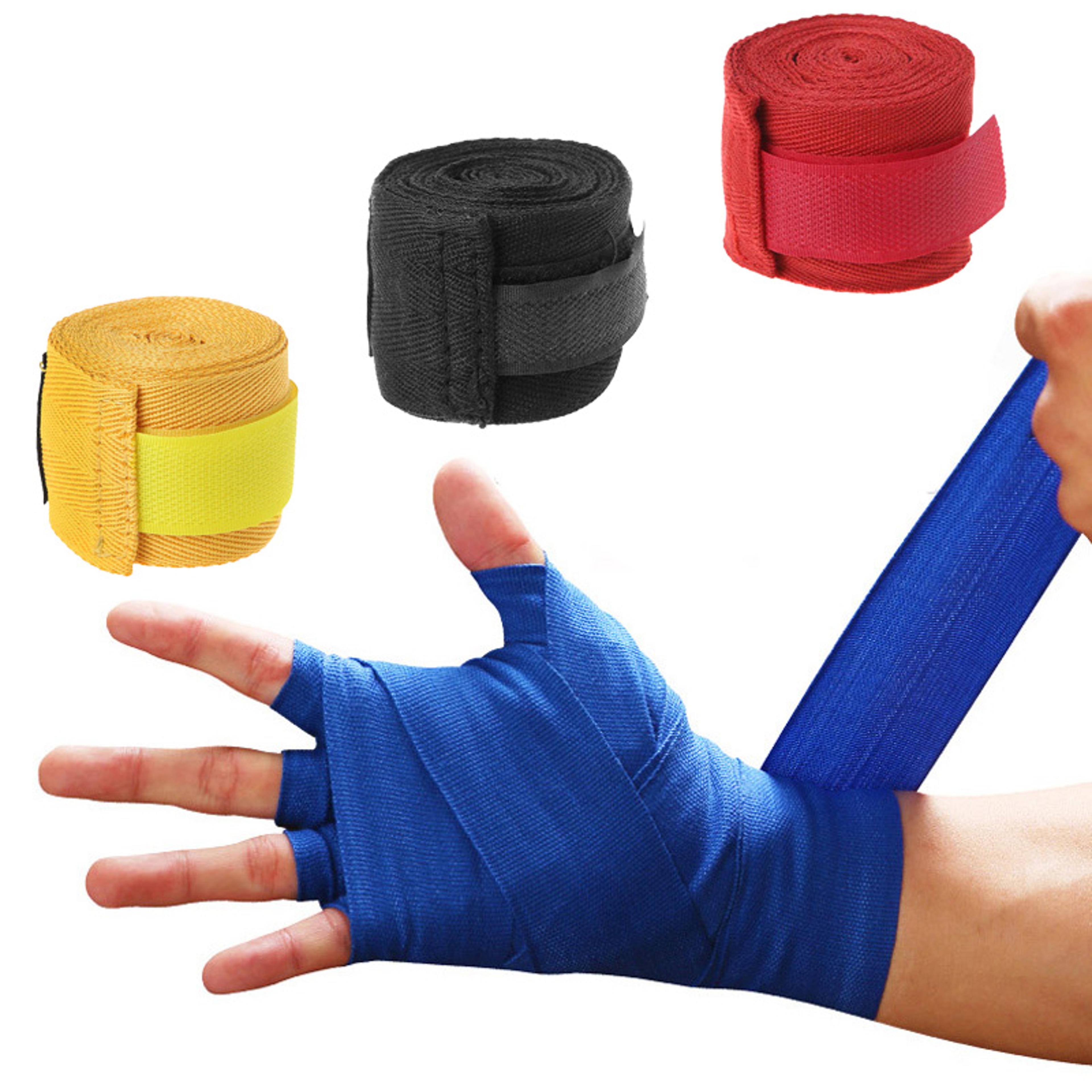 premium cotton boxing hand wraps elastic support straps for mma