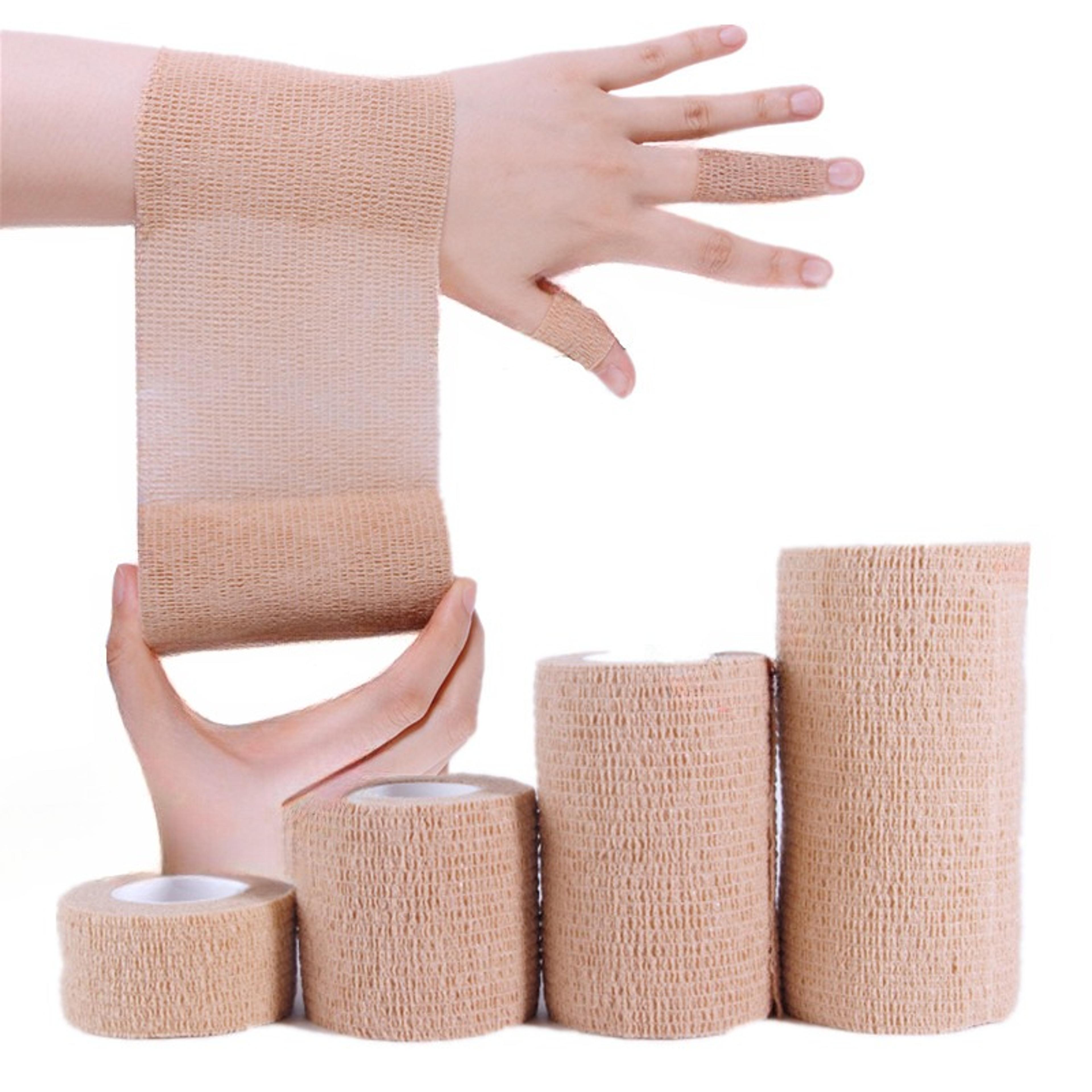 premium self adhesive elastic bandage roll cohesive bandage wrap for wound care & first aid