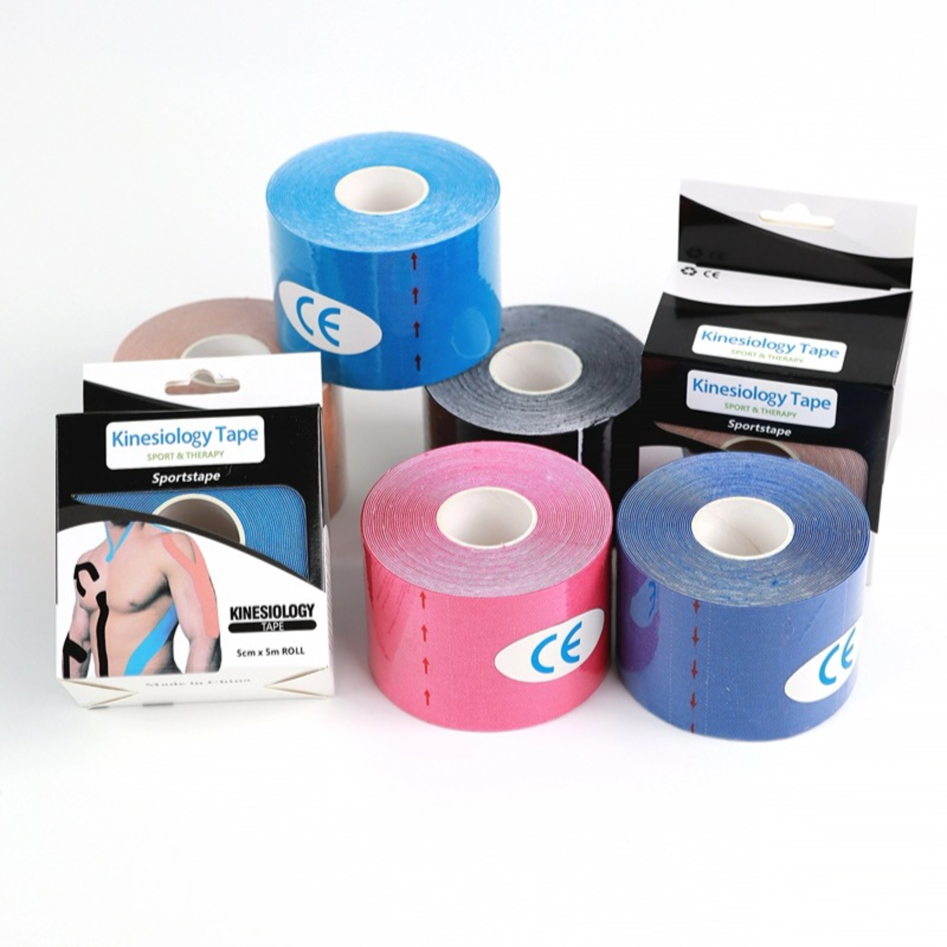 premium cotton elastic kinesiology tape & athletic sports tape for muscle support