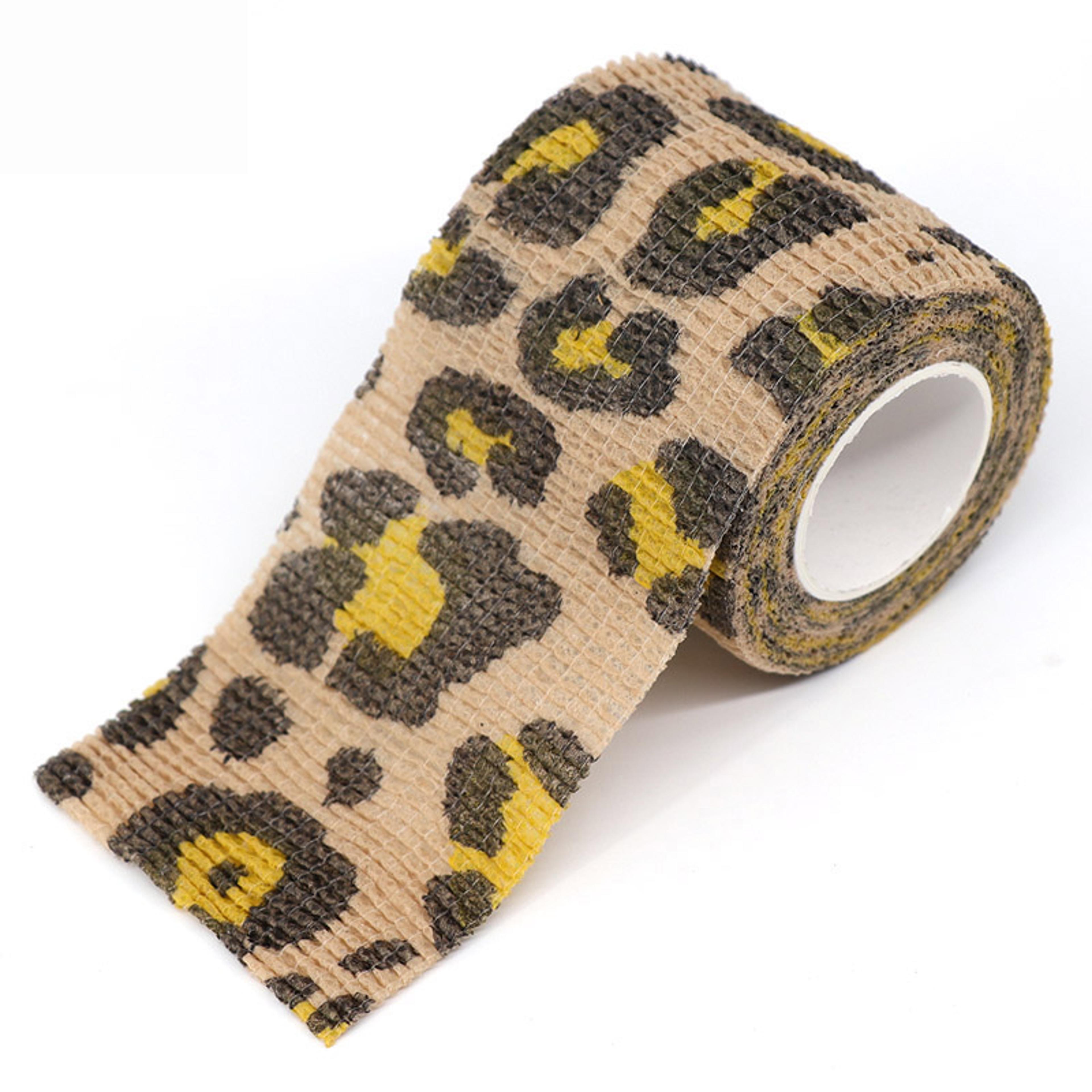 animal print self adhesive bandage wrap for pets sports and first aid