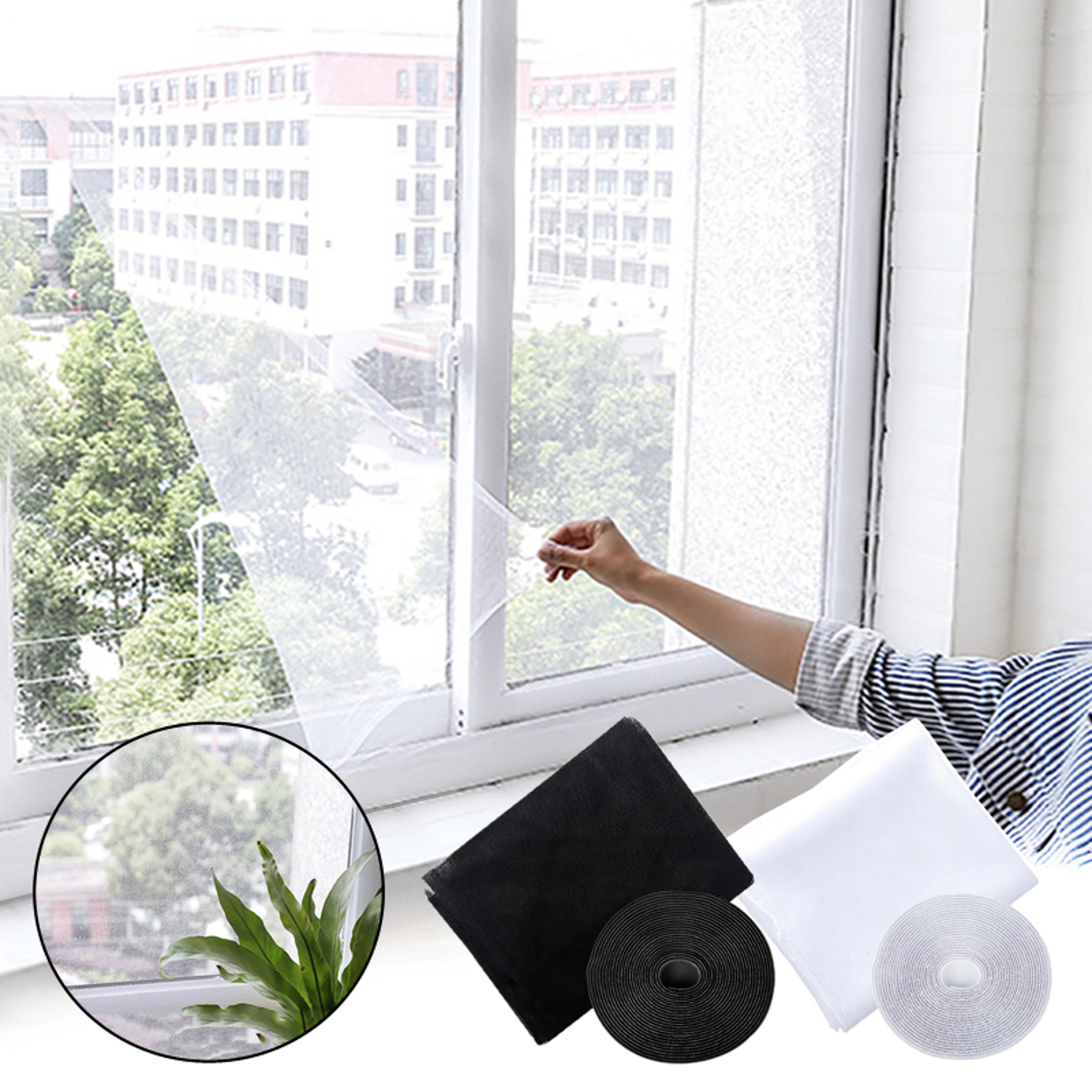 anti mosquito window net fly screen mesh curtain for home