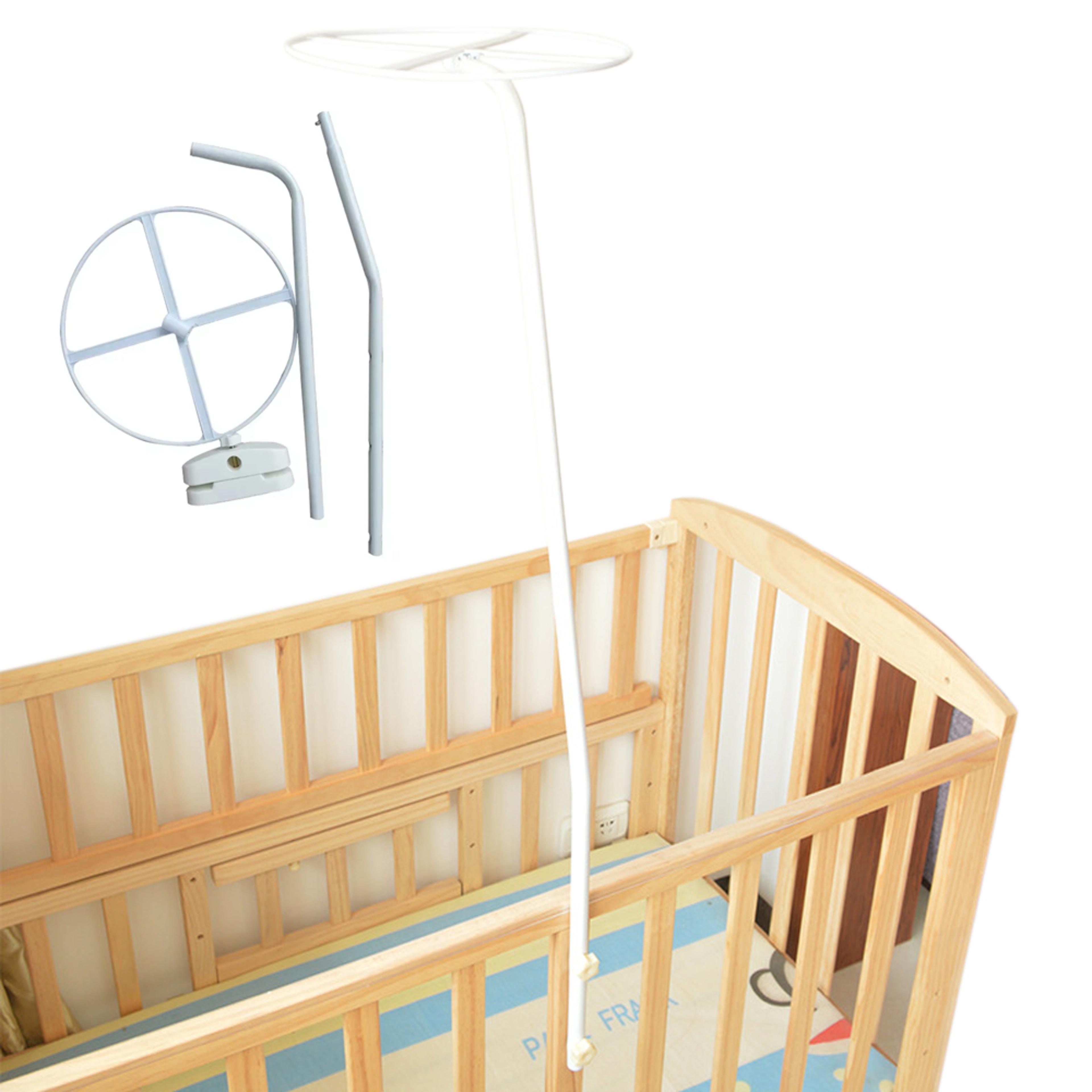 adjustable baby crib mosquito net stand clip on canopy holder