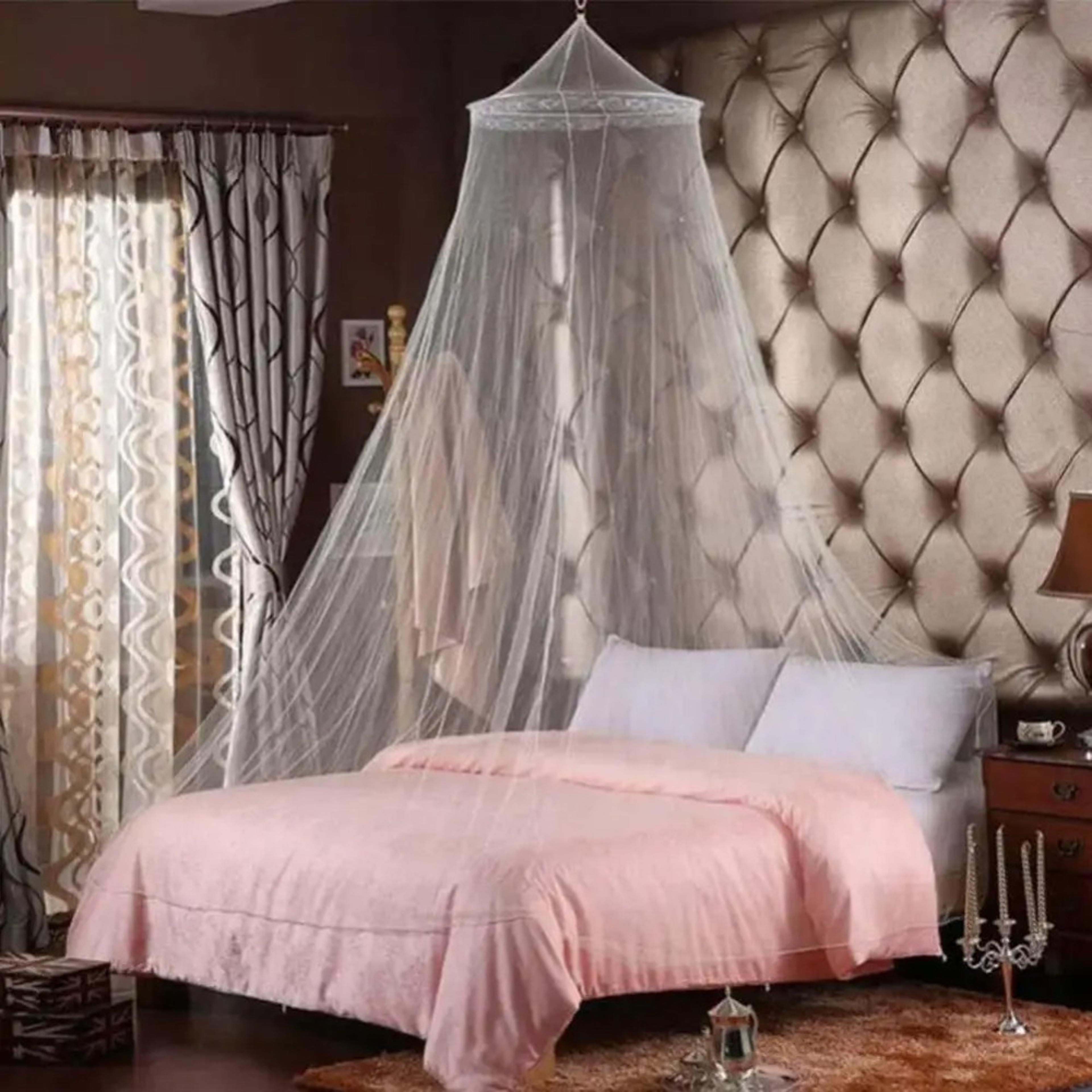 princess mosquito net canopy for bed, dome insect mesh bedroom decor