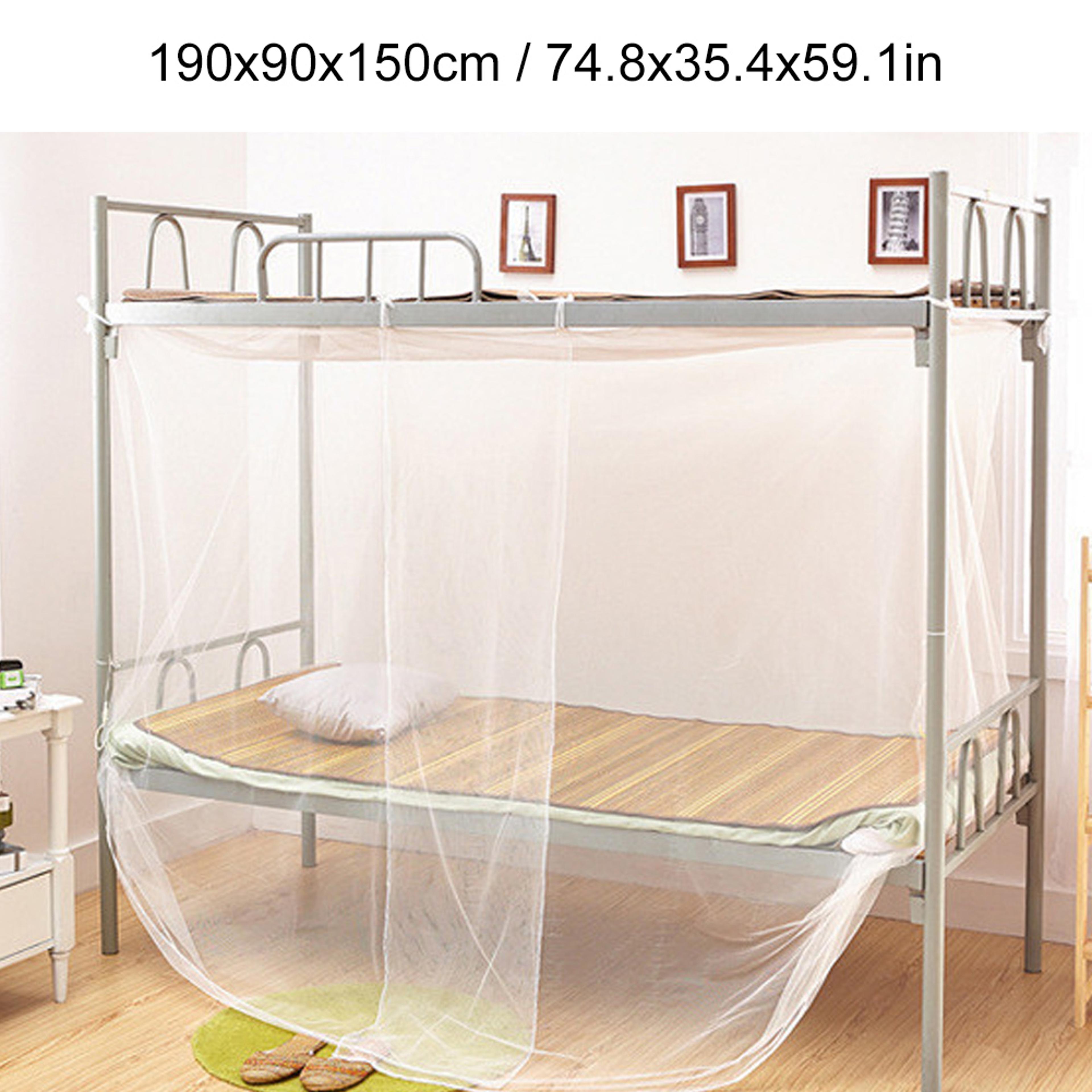 breathable single bed mosquito net for dorms and bunk beds