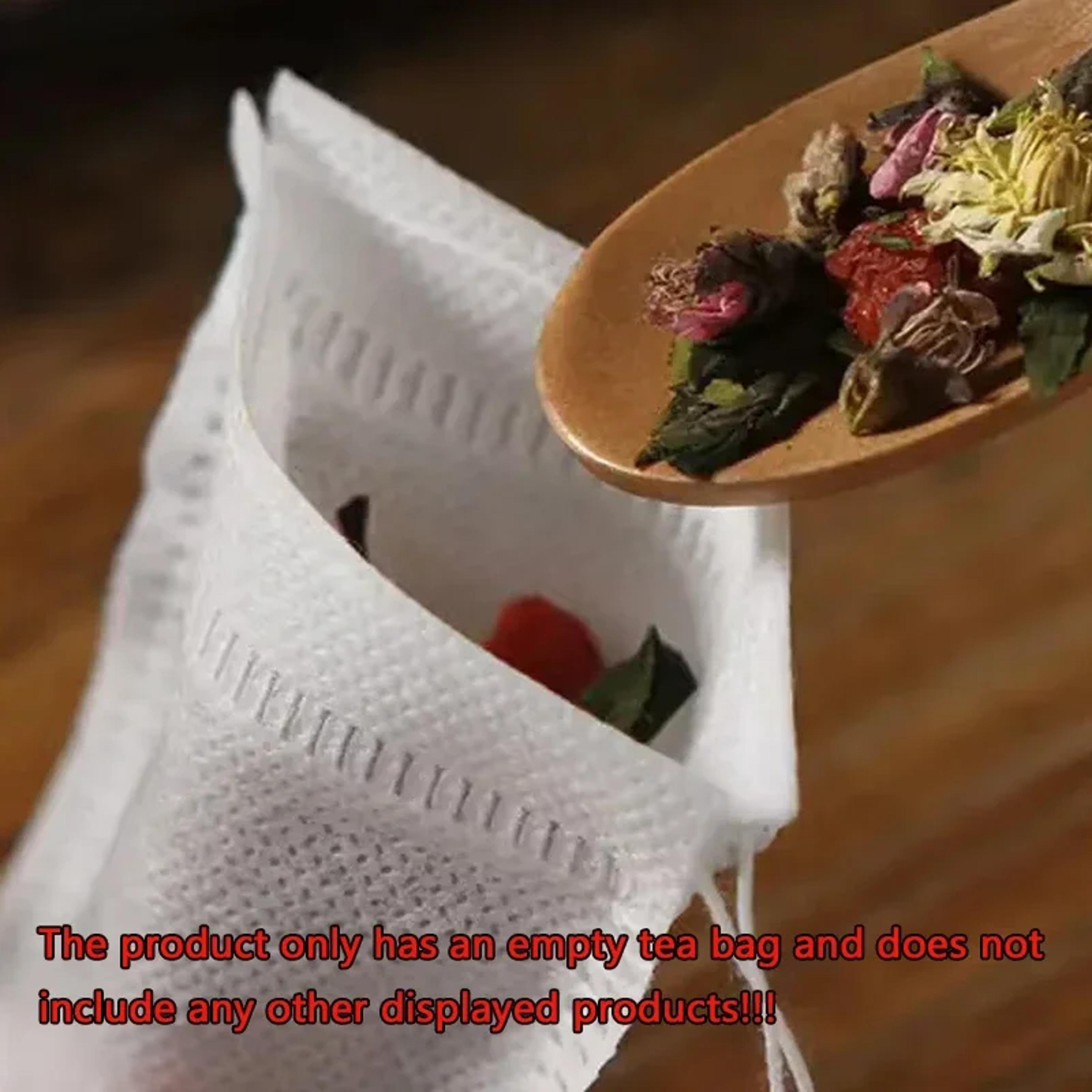 empty loose leaf tea filters with string tea infuser bags