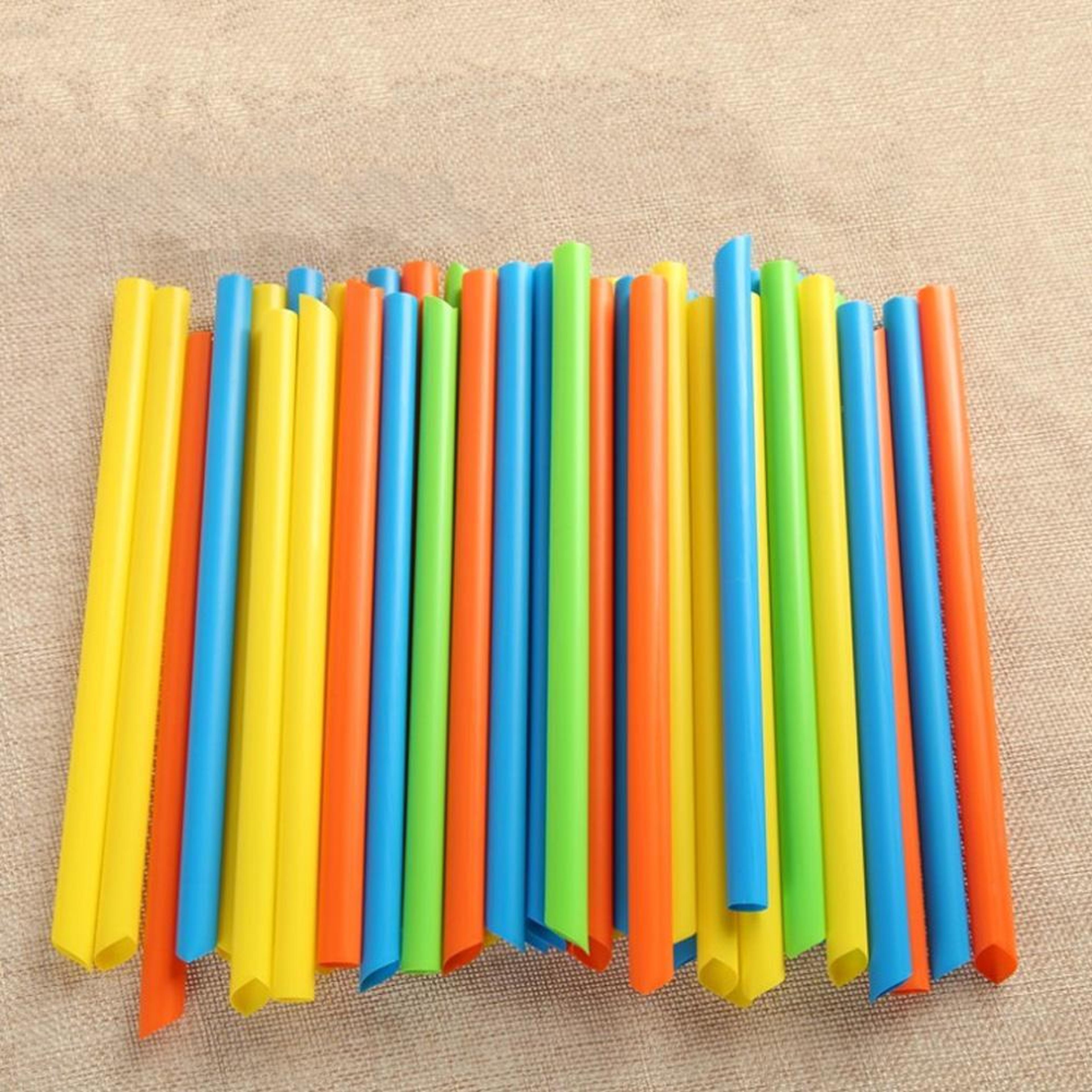 premium colored bubble tea straws disposable drink straws for milkshake & smoothie