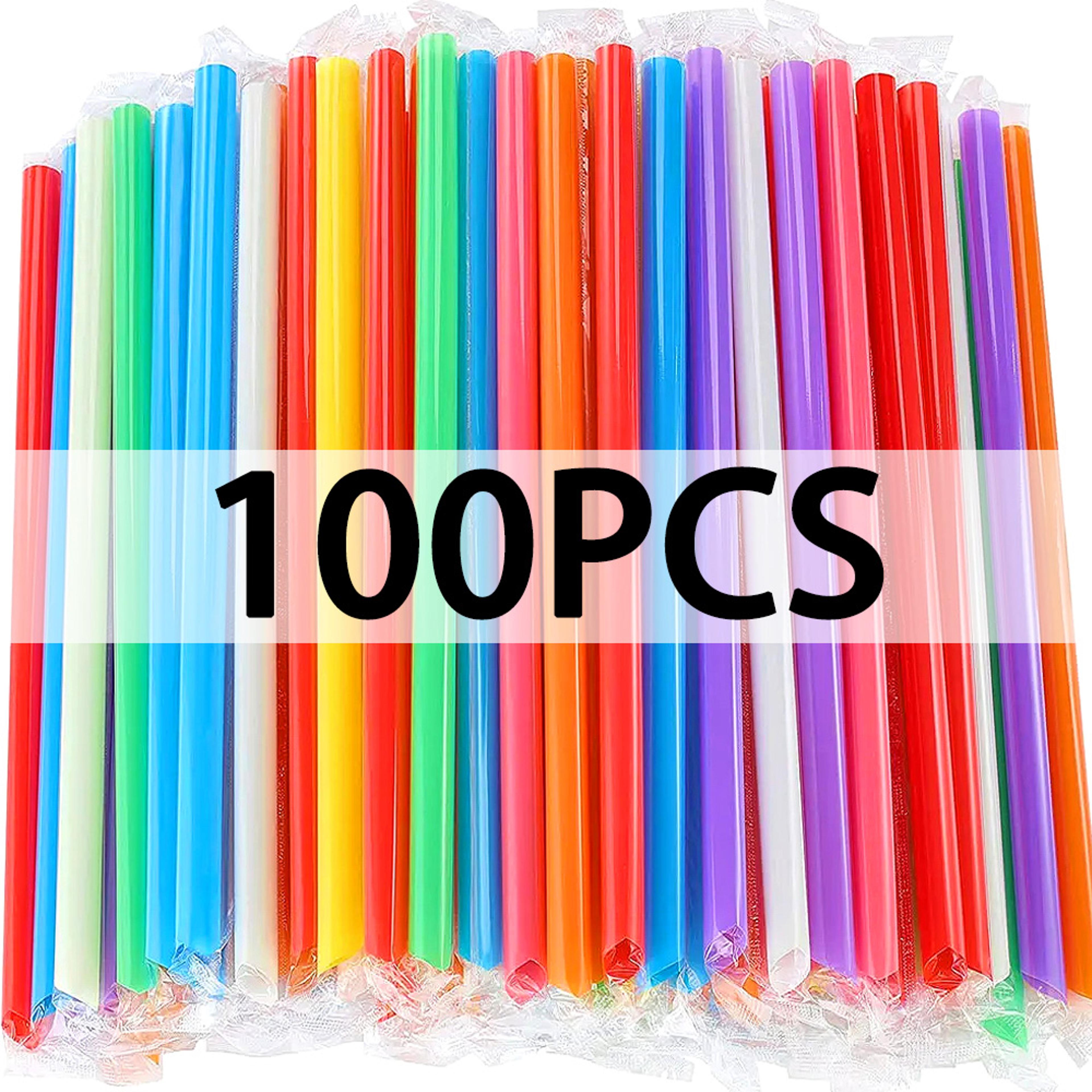 extra wide jumbo smoothie & bubble tea disposable straws