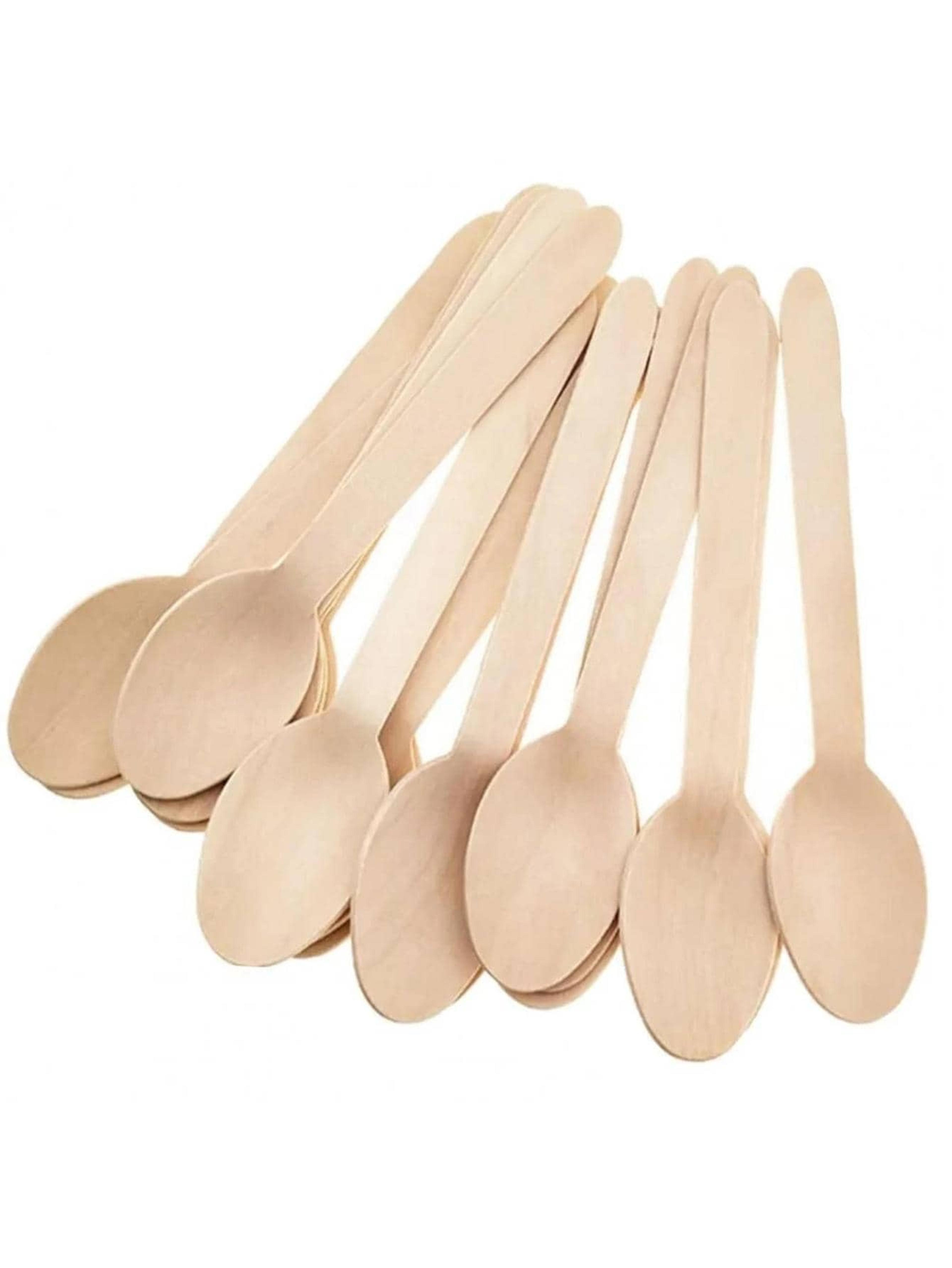 premium eco party wooden spoons reusable wooden spoons for desserts & events