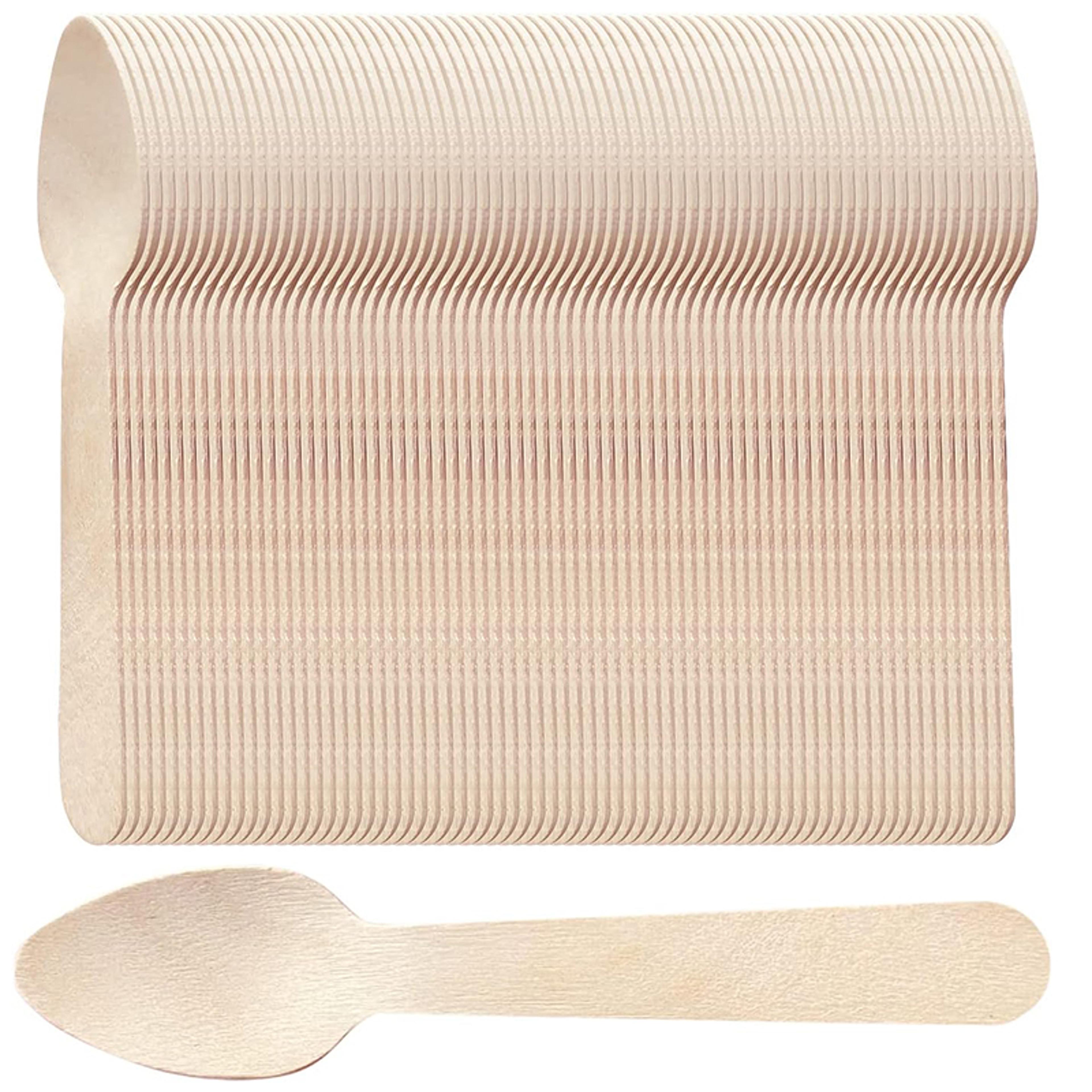 mini wooden spoons disposable tasting spoons for ice cream yogurt