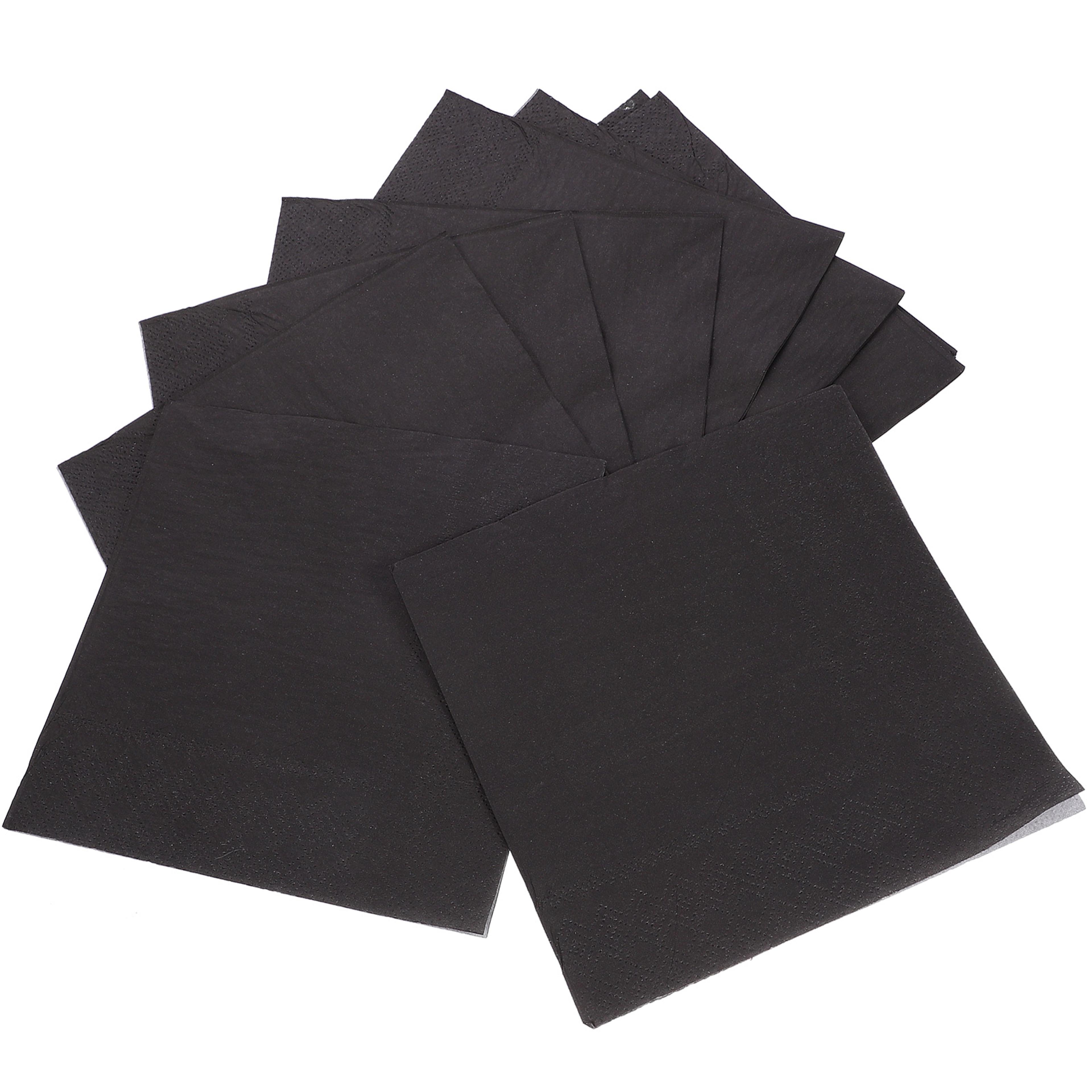 black cocktail napkins disposable party napkins for weddings and events