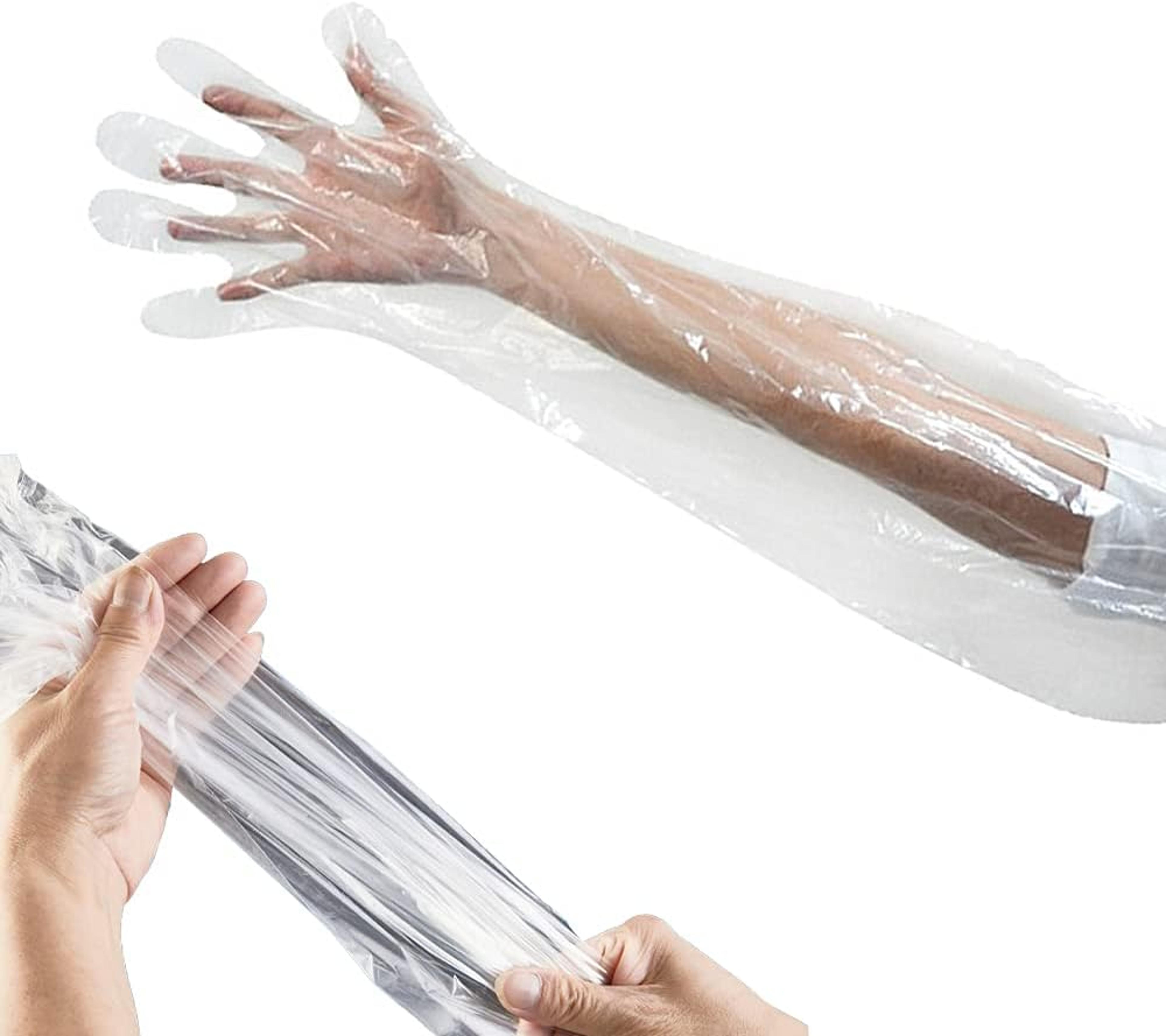 disposable long arm gloves for veterinary, field dressing & cleaning