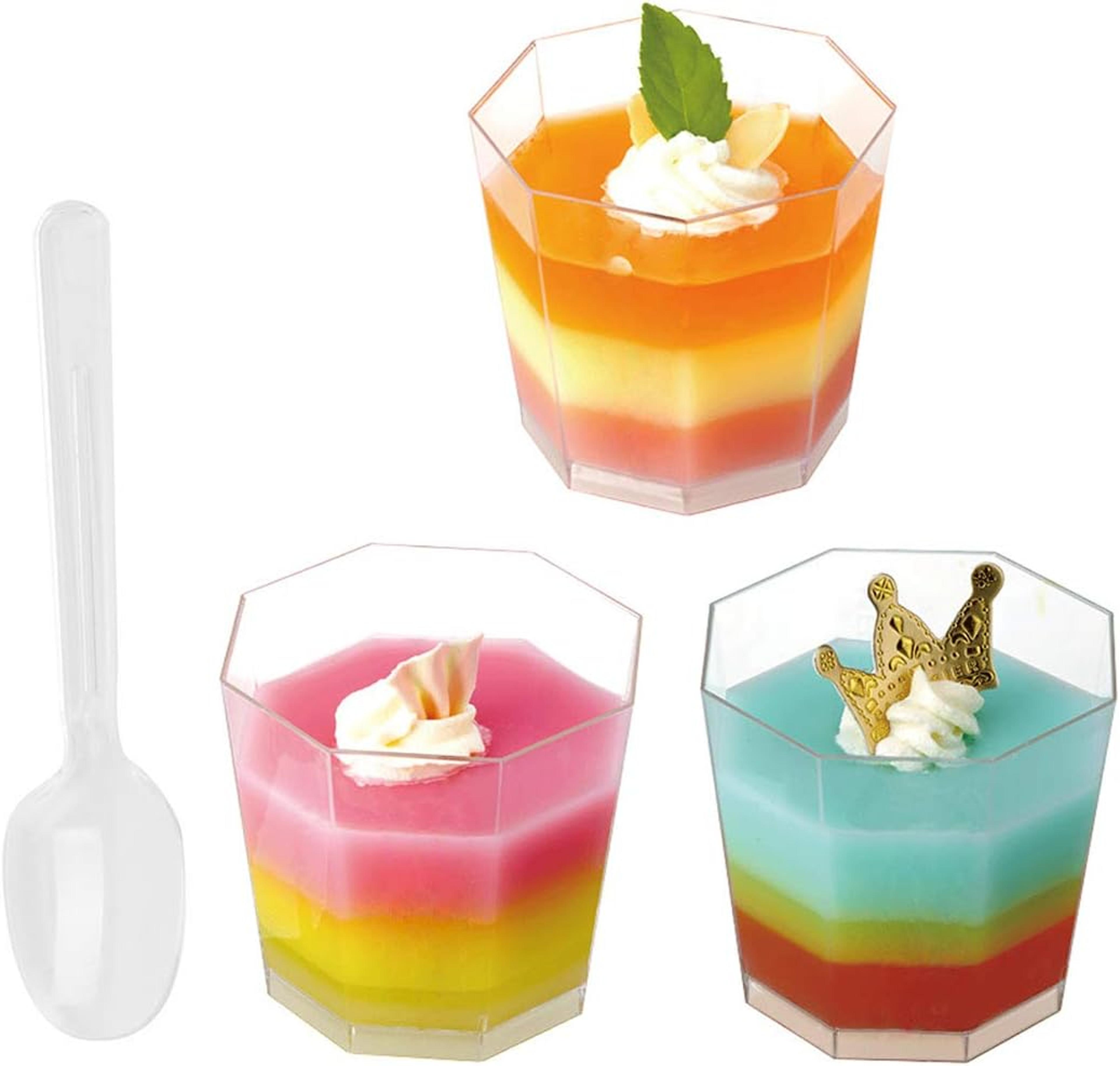premium clear plastic dessert bowls disposable ice cream & pudding cups