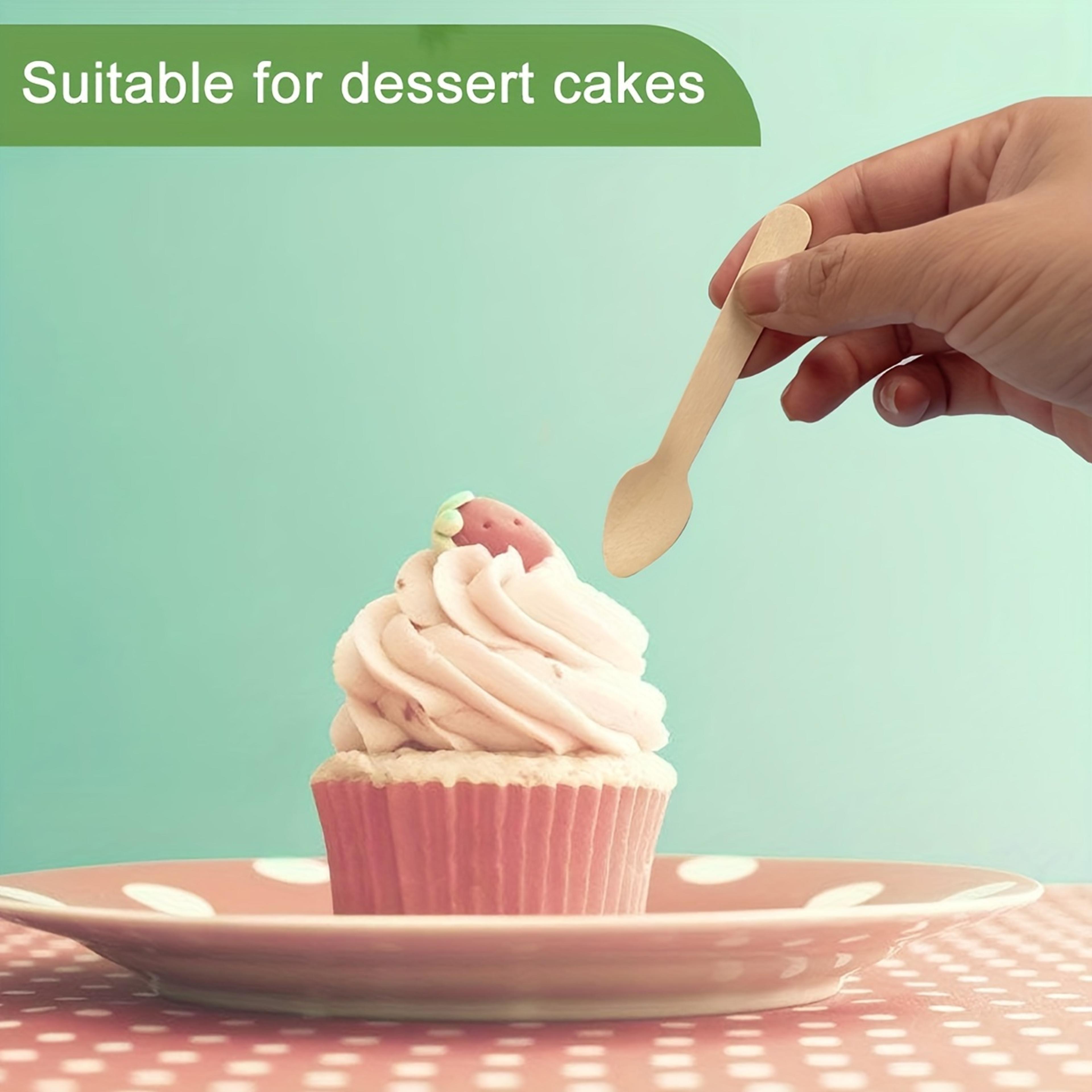 mini wooden spoons for ice cream & desserts eco friendly dessert utensils