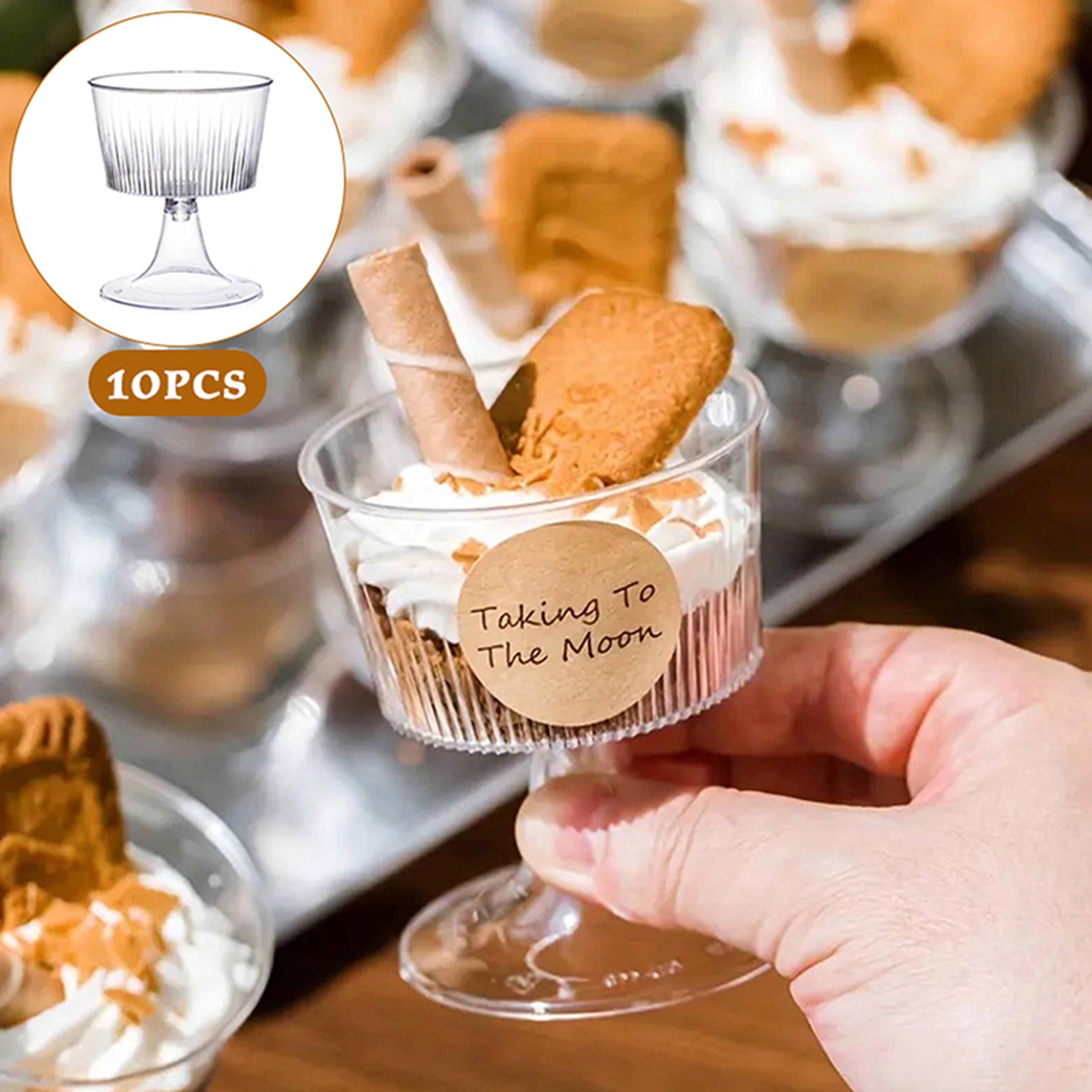 elegant disposable mini dessert & ice cream cups for parties & events