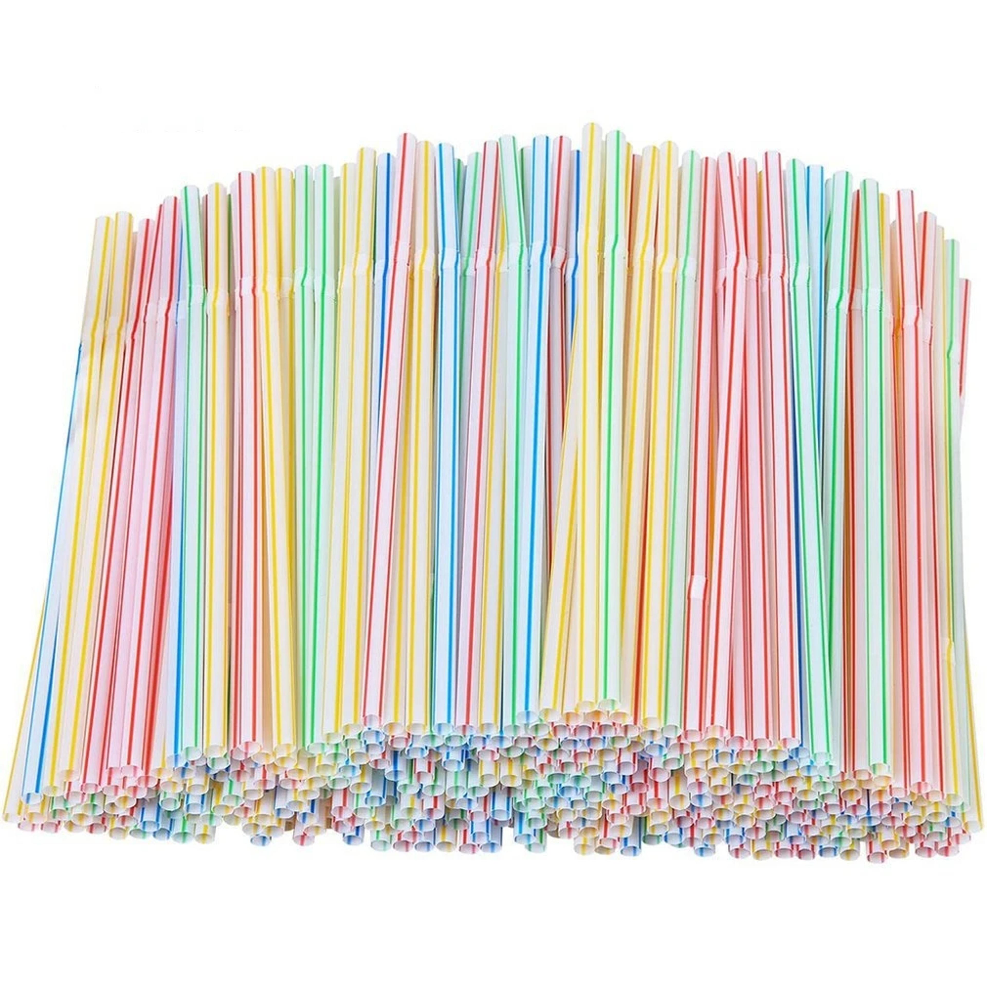 flexible plastic disposable drinking straws for parties coffee shops and weddings