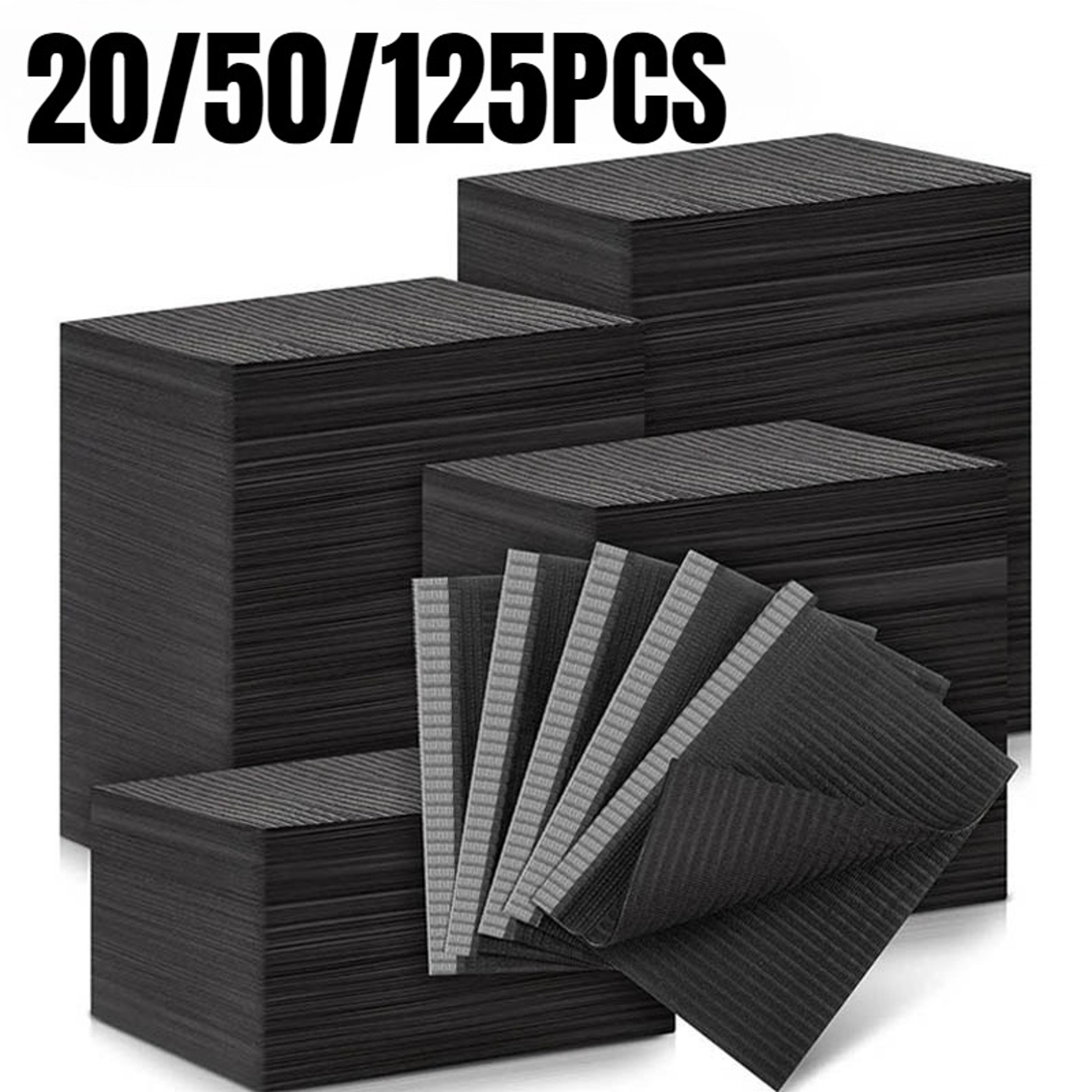 professional disposable black hygiene pads waterproof tattoo, manicure & beauty table covers