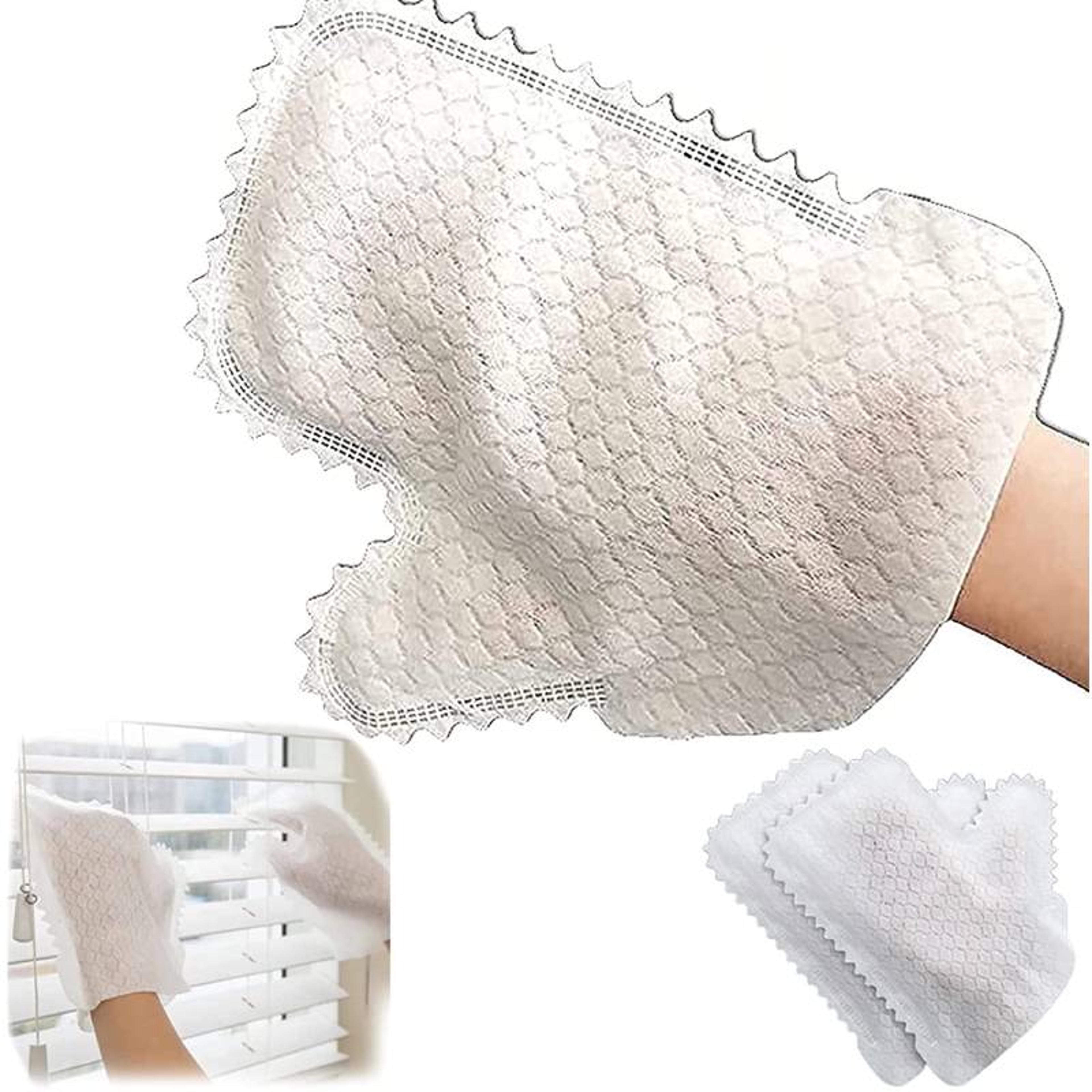 microfiber dusting gloves dual sided pet hair & household cleaning mitt