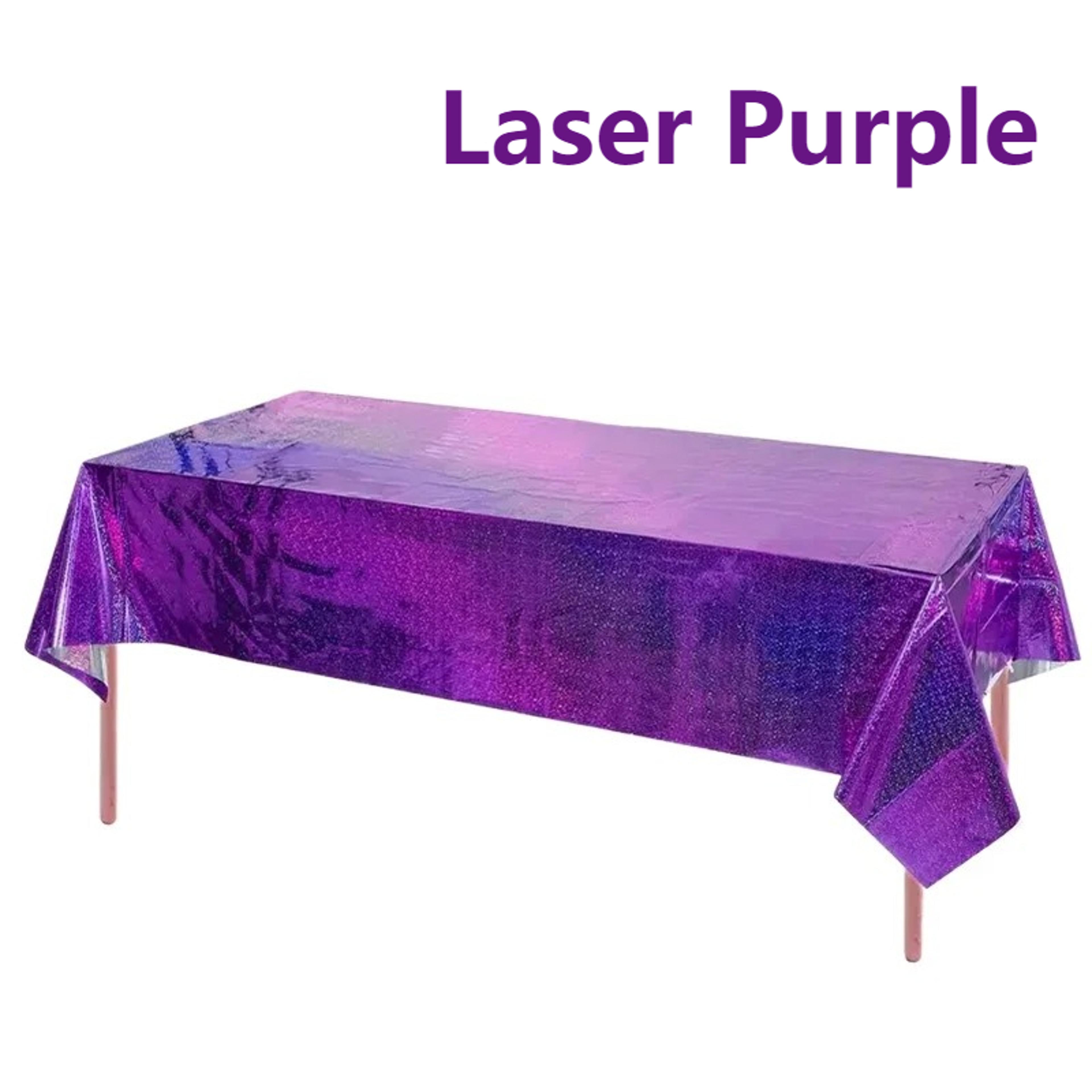 purple party tablecloth rectangular disposable table cover for weddings & events