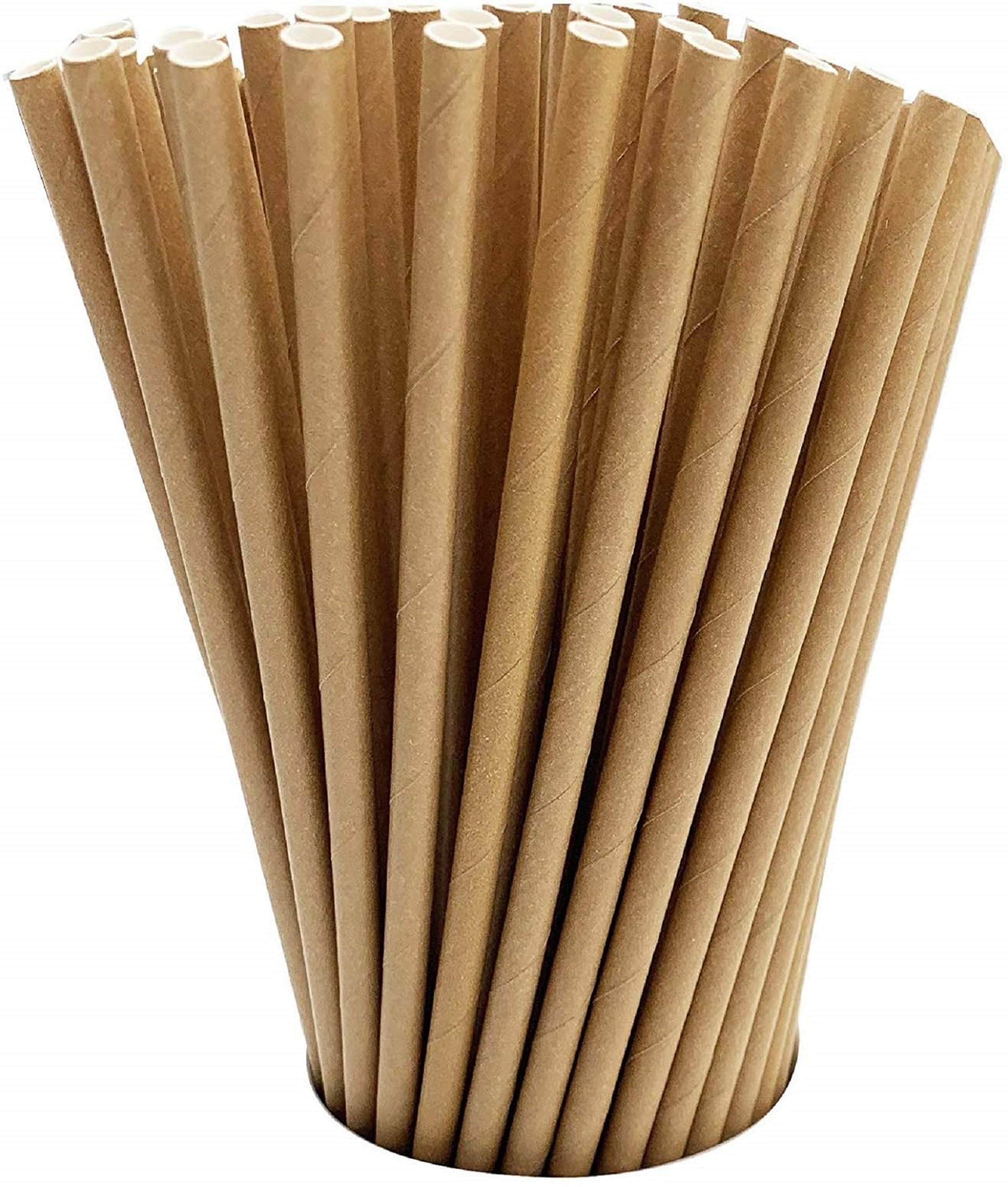 premium individually wrapped eco friendly paper straws for juices, coffee & partie