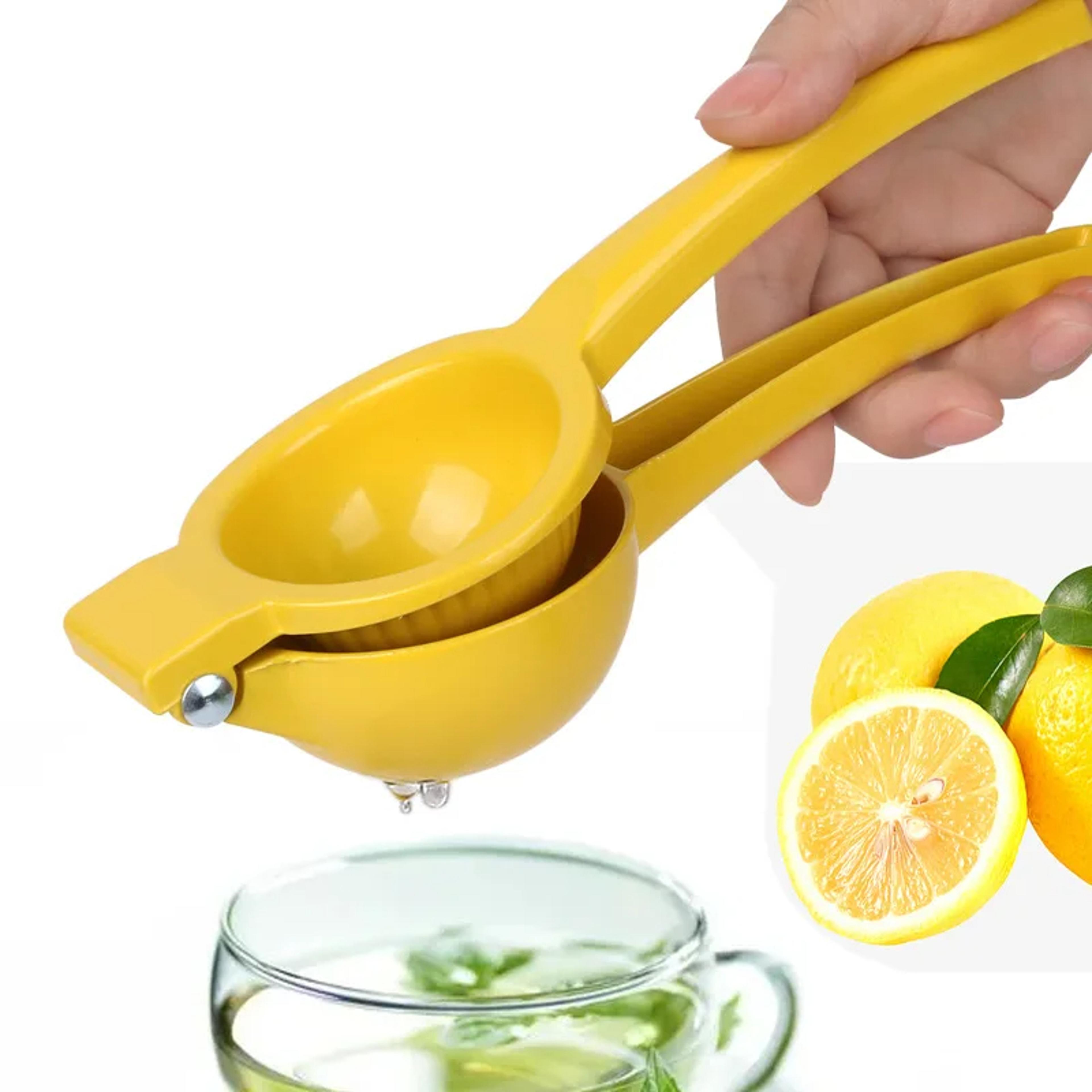 portable handheld lemon juicer press manual citrus squeezer clip