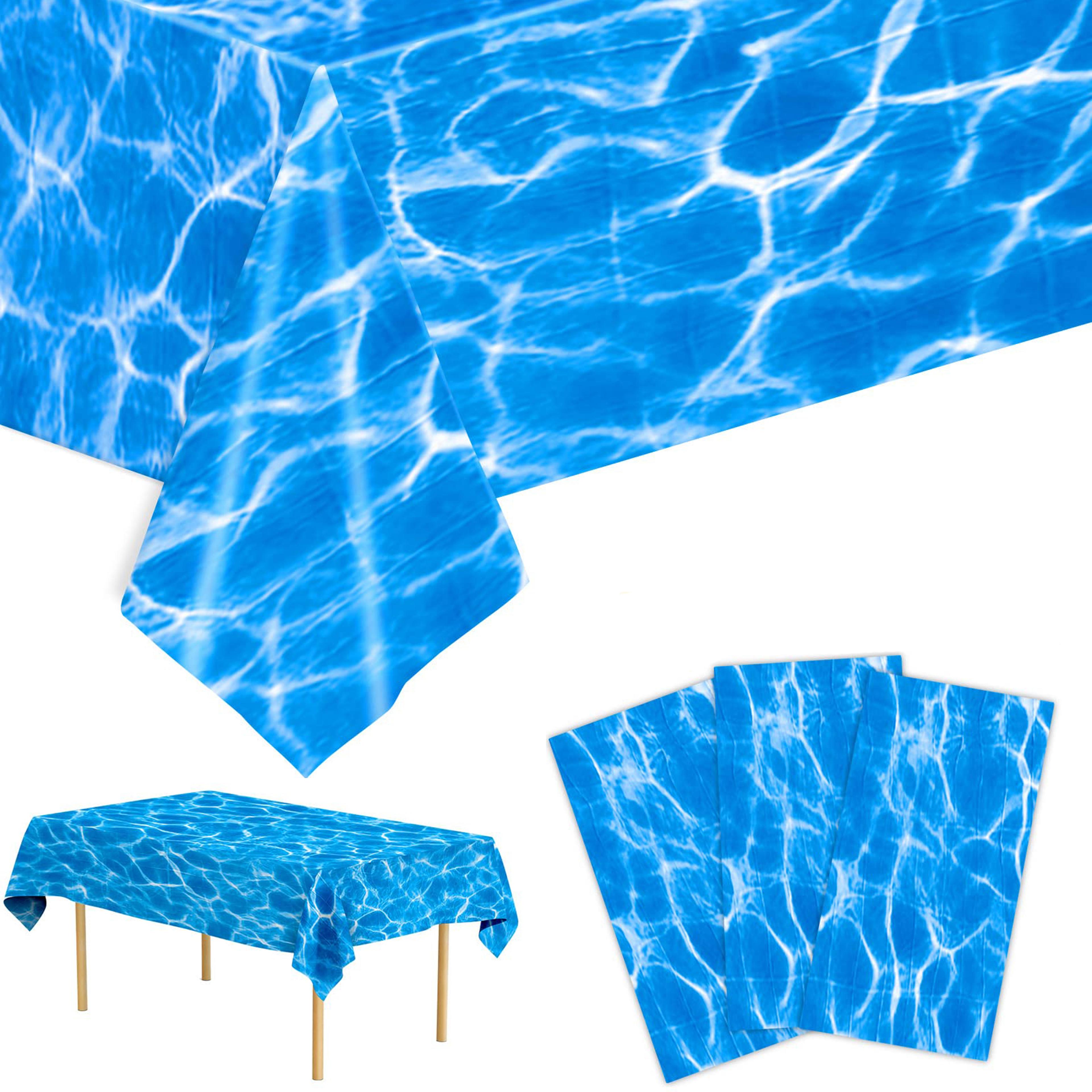 ocean wave tablecloth waterproof beach party table cover