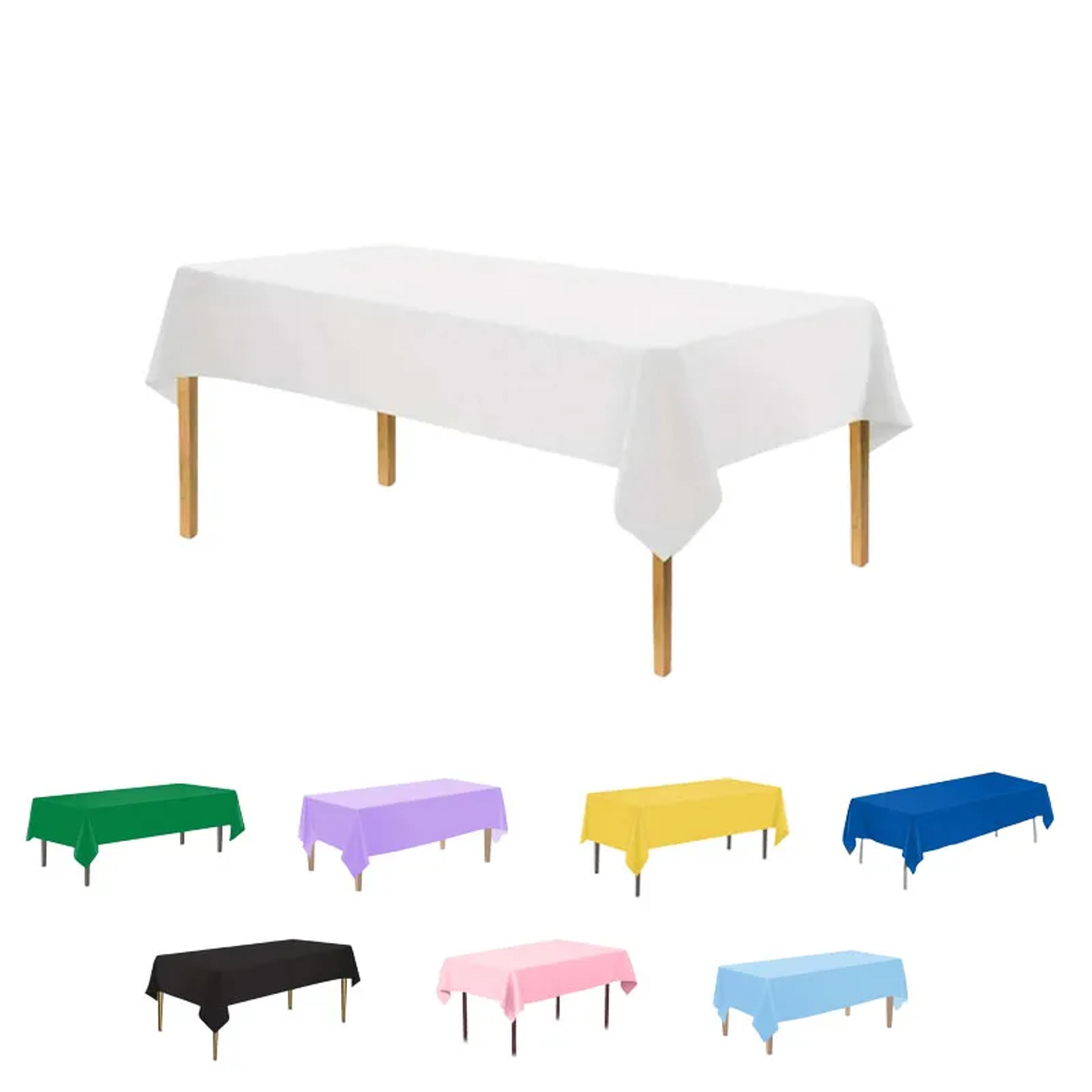 premium rectangle disposable party tablecloth waterproof easy clean table cover