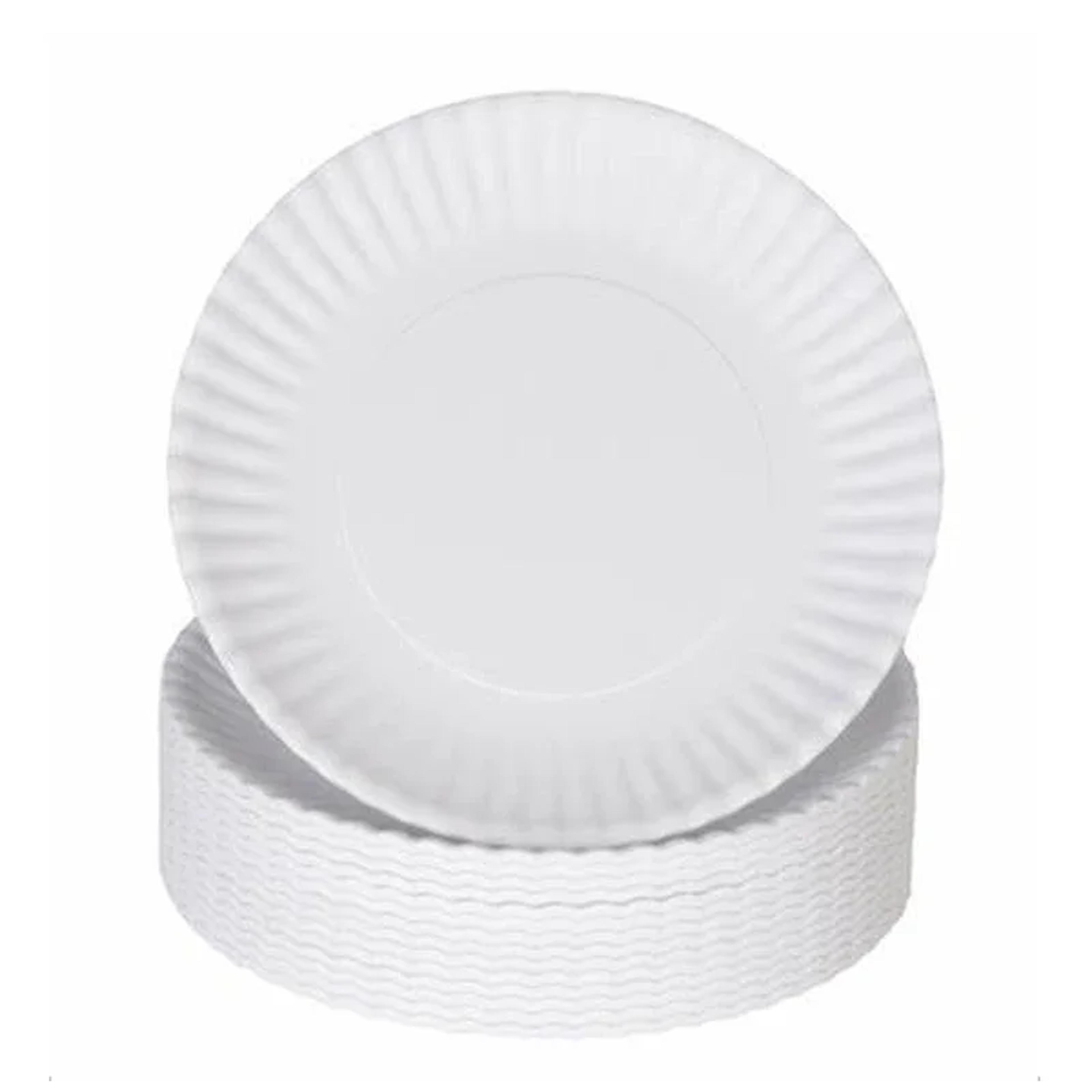 disposable paper plates round dessert plates for events & everyday