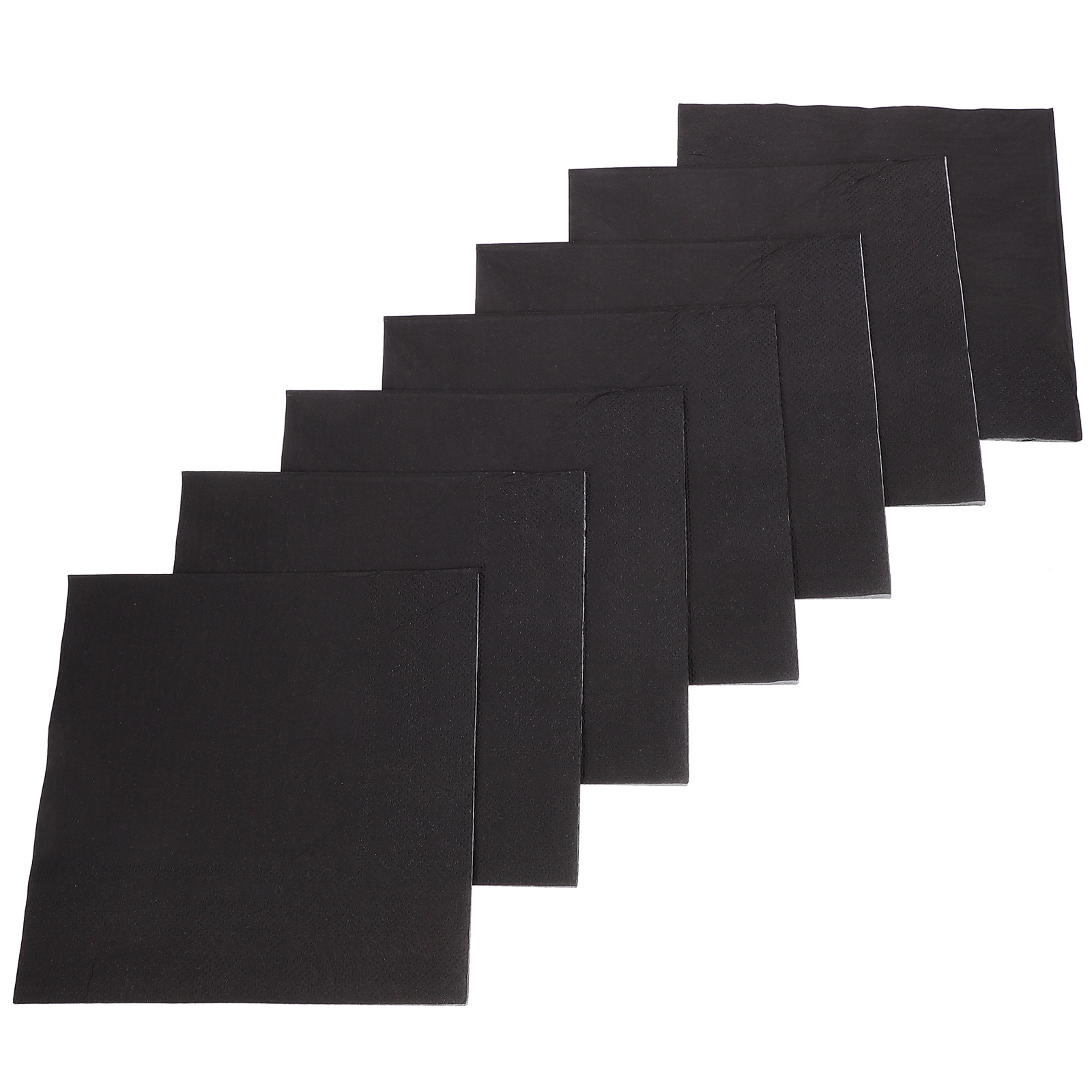 premium black paper party & cocktail napkins event napkins