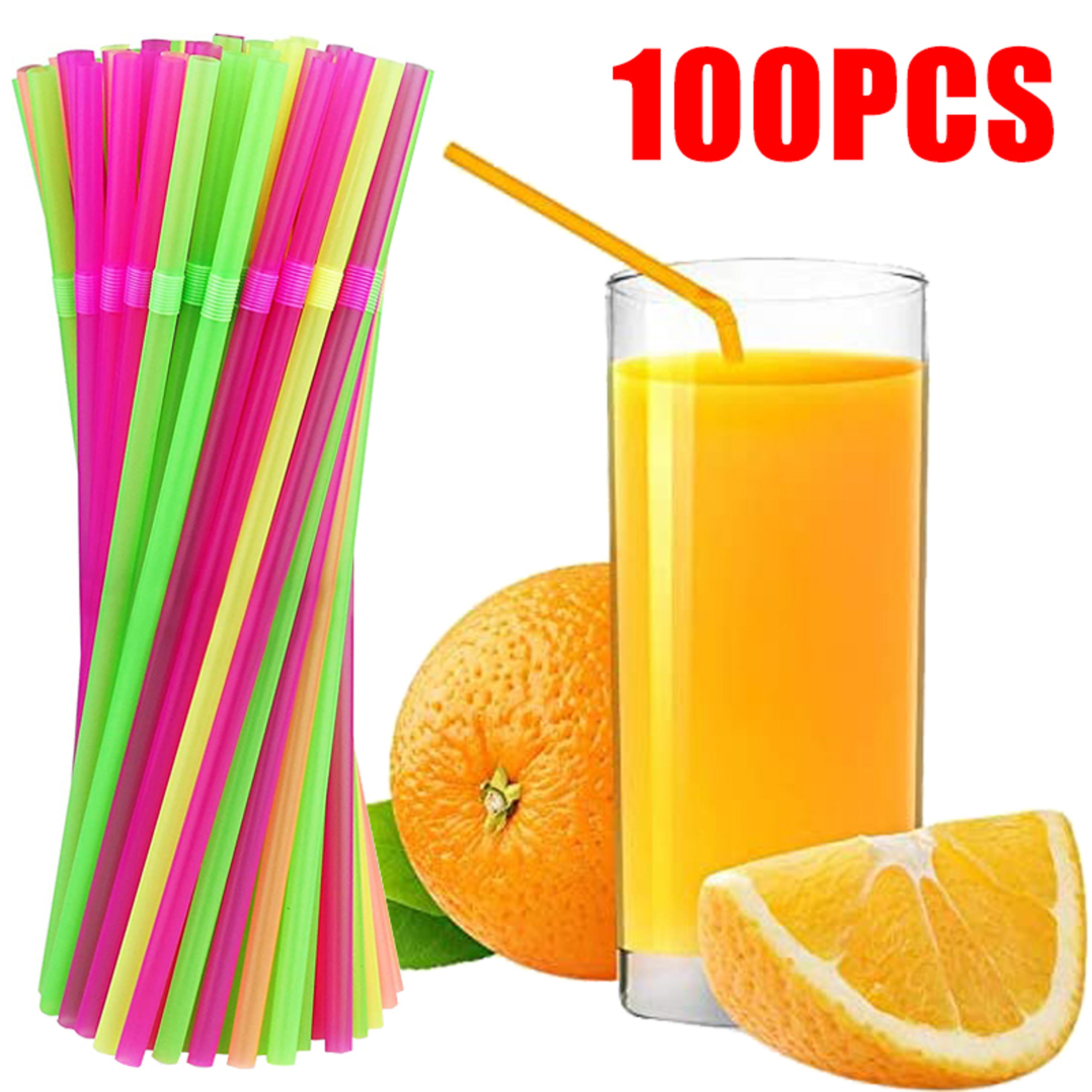 disposable flexible bendable party straws premium cocktail drinking straws