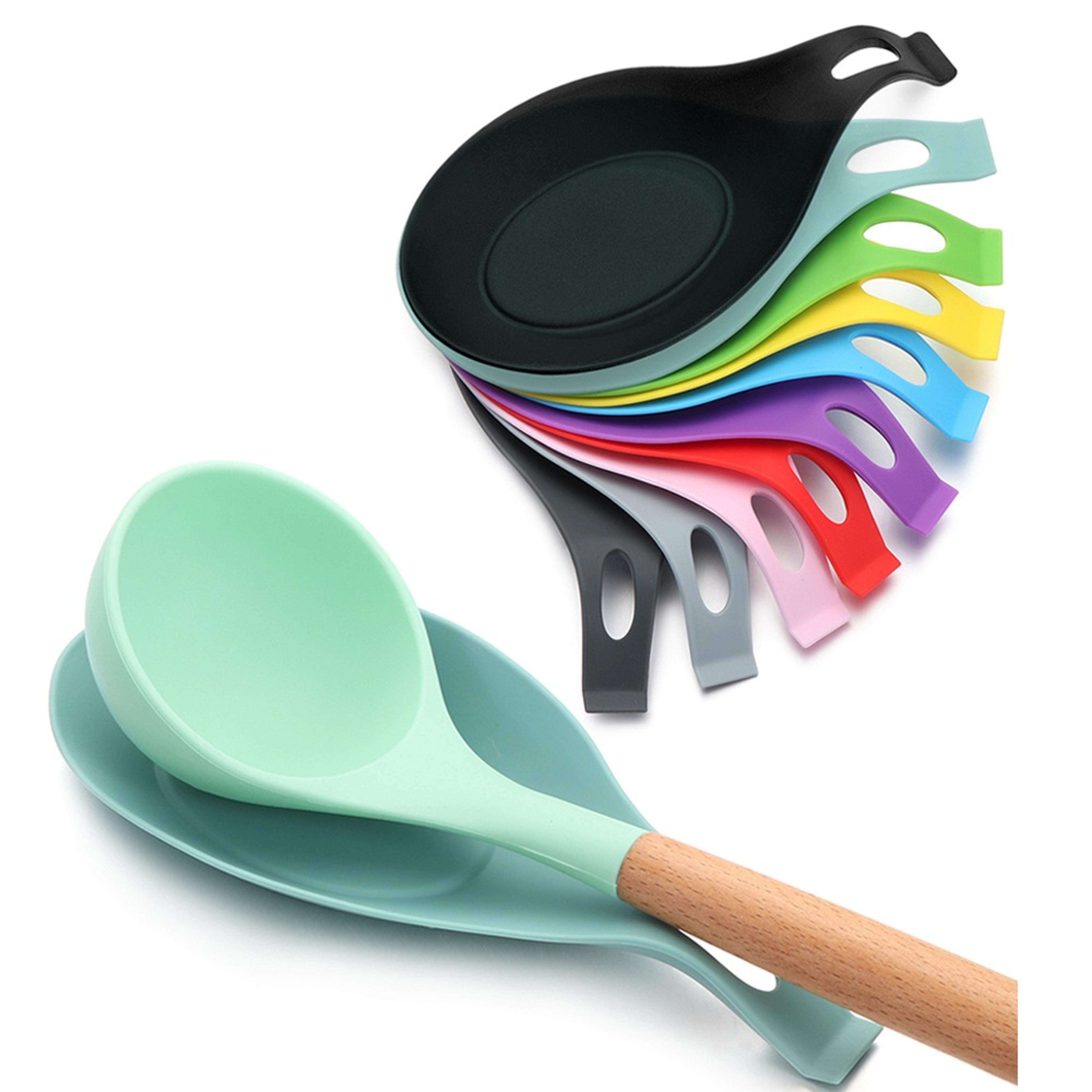 premium silicone spoon rest & heat resistant kitchen mat