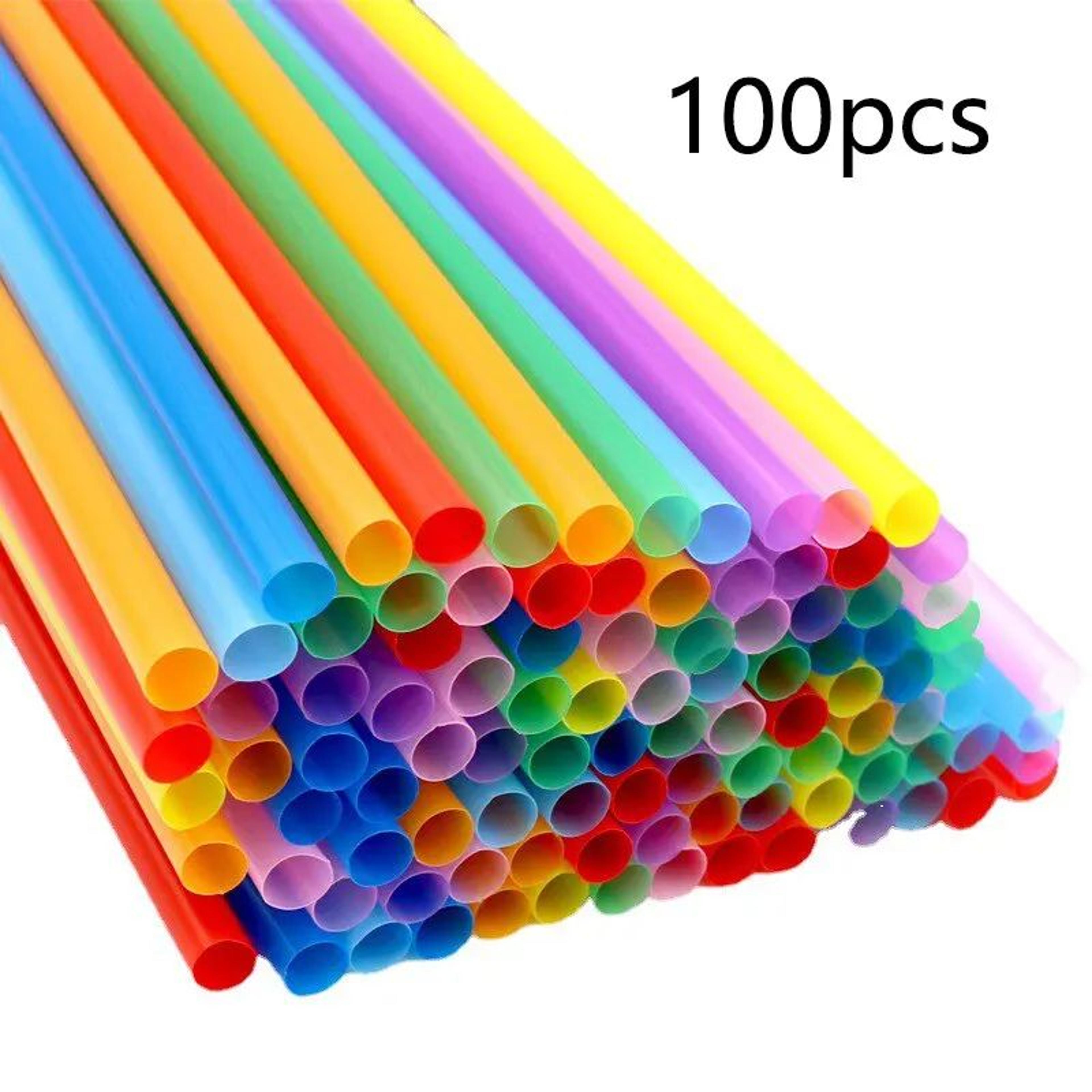 premium colorful disposable drinking straws for events & everyday drinks