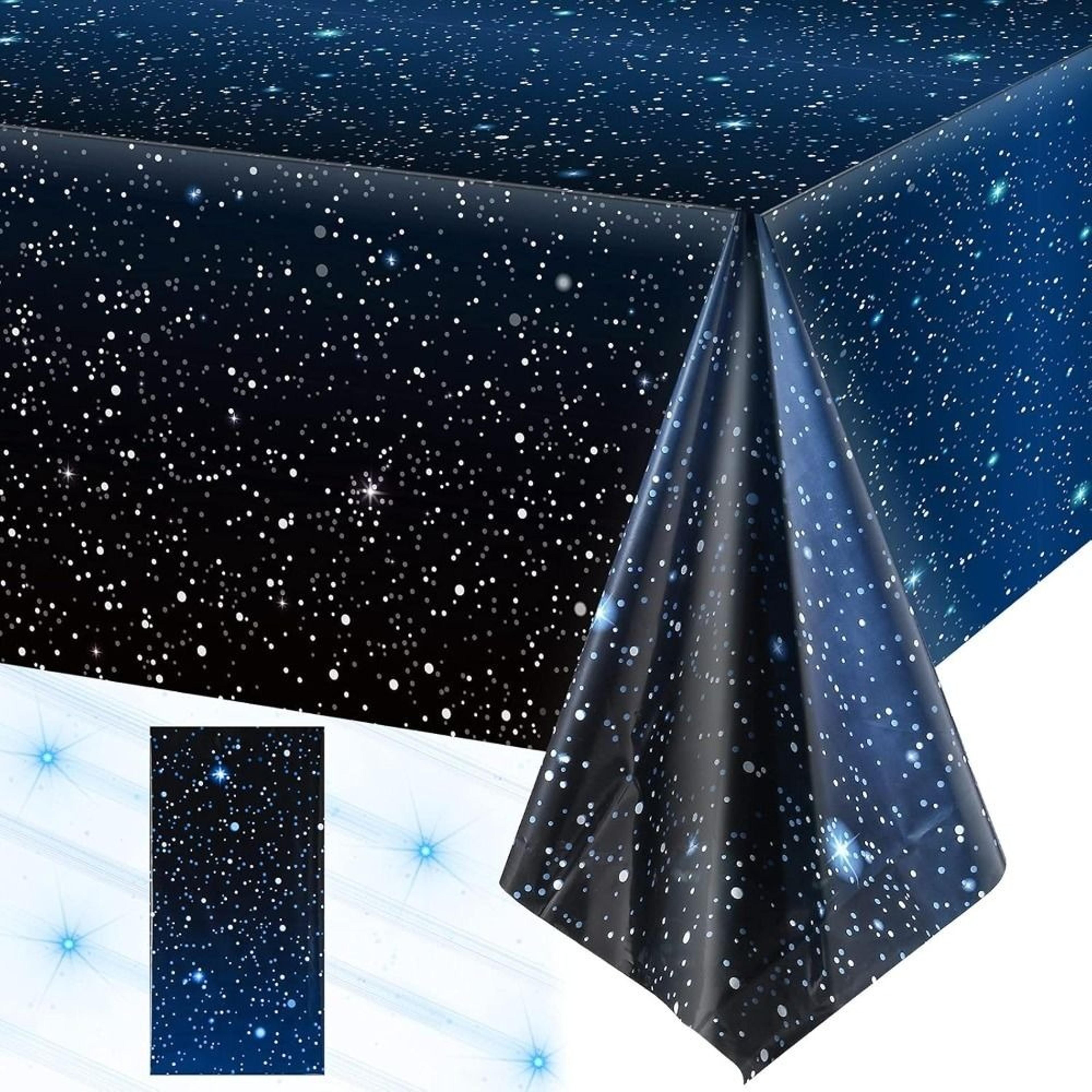 galaxy party tablecloth waterproof disposable space theme table cover