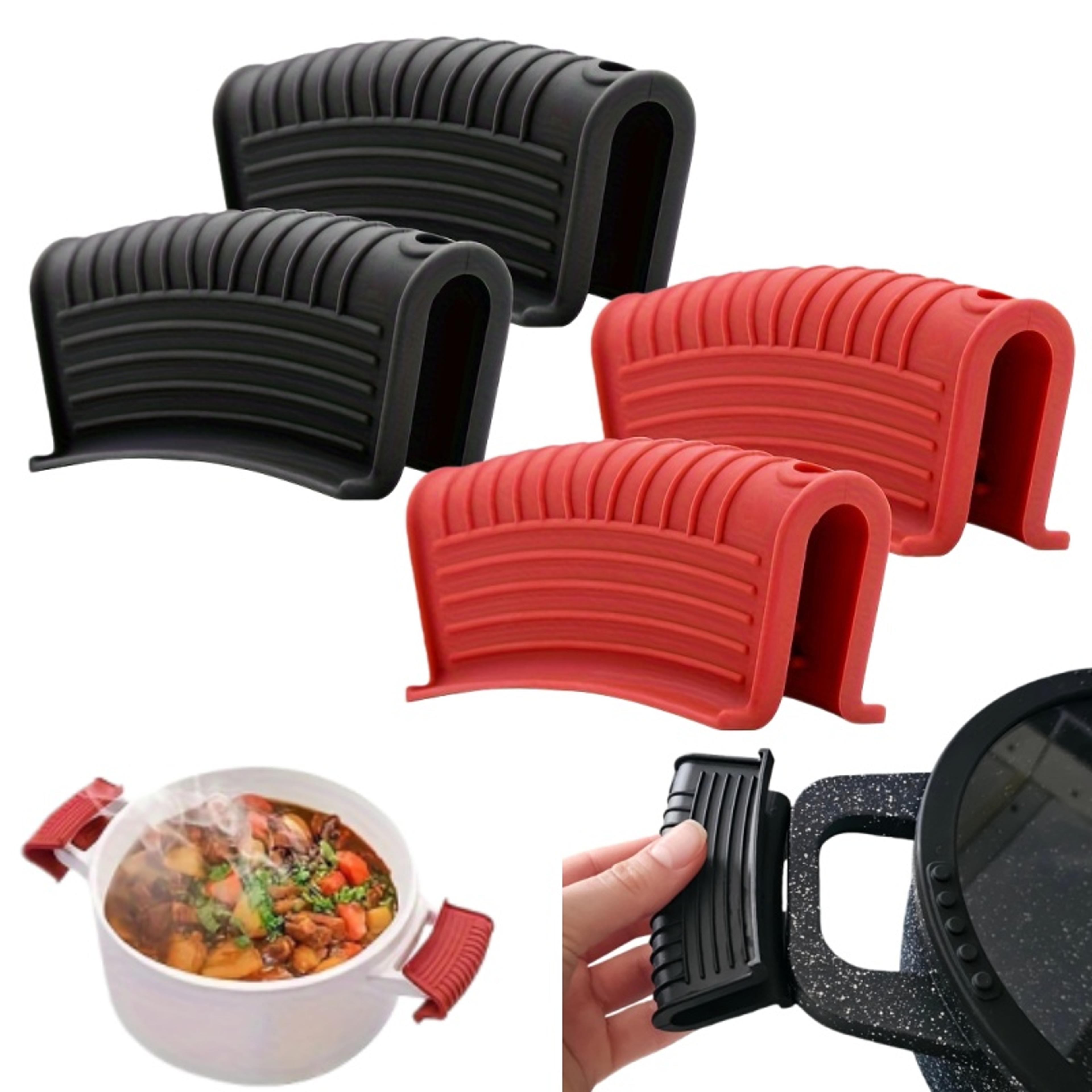 premium heat resistant silicone handle covers set for pots & pans