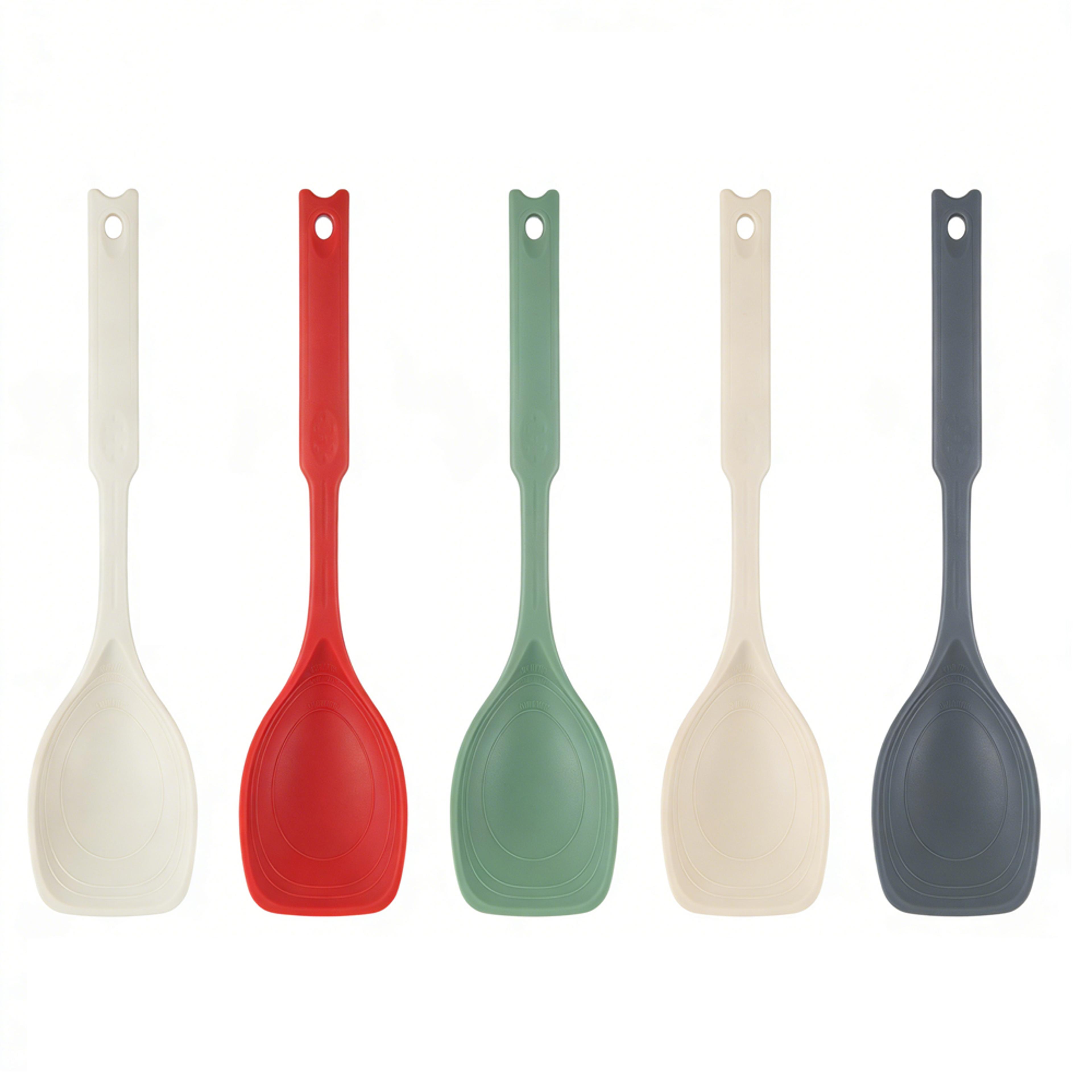 heat resistant silicone cooking spatula & spoon large flexible