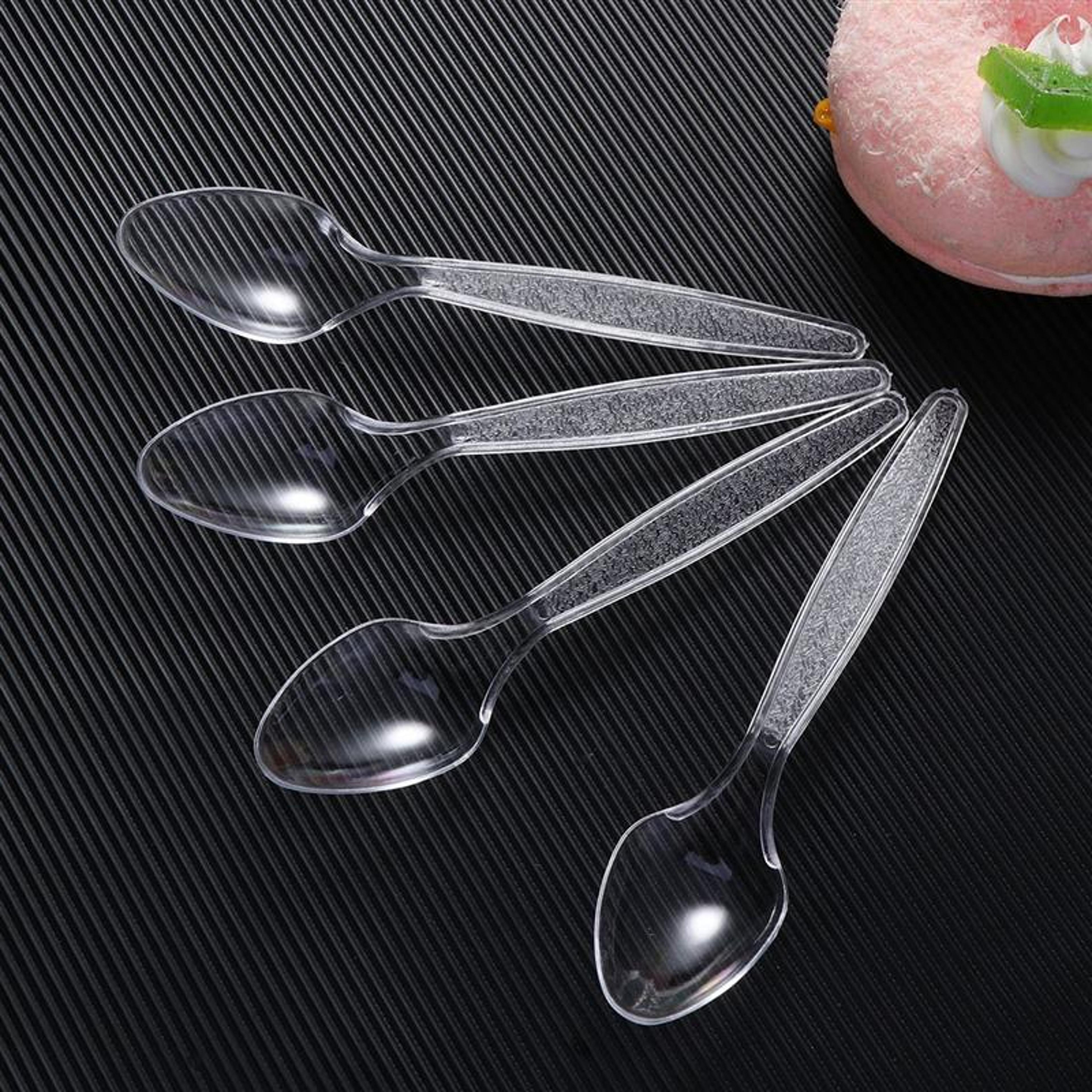 clear disposable plastic spoons plastic utensils for parties & events