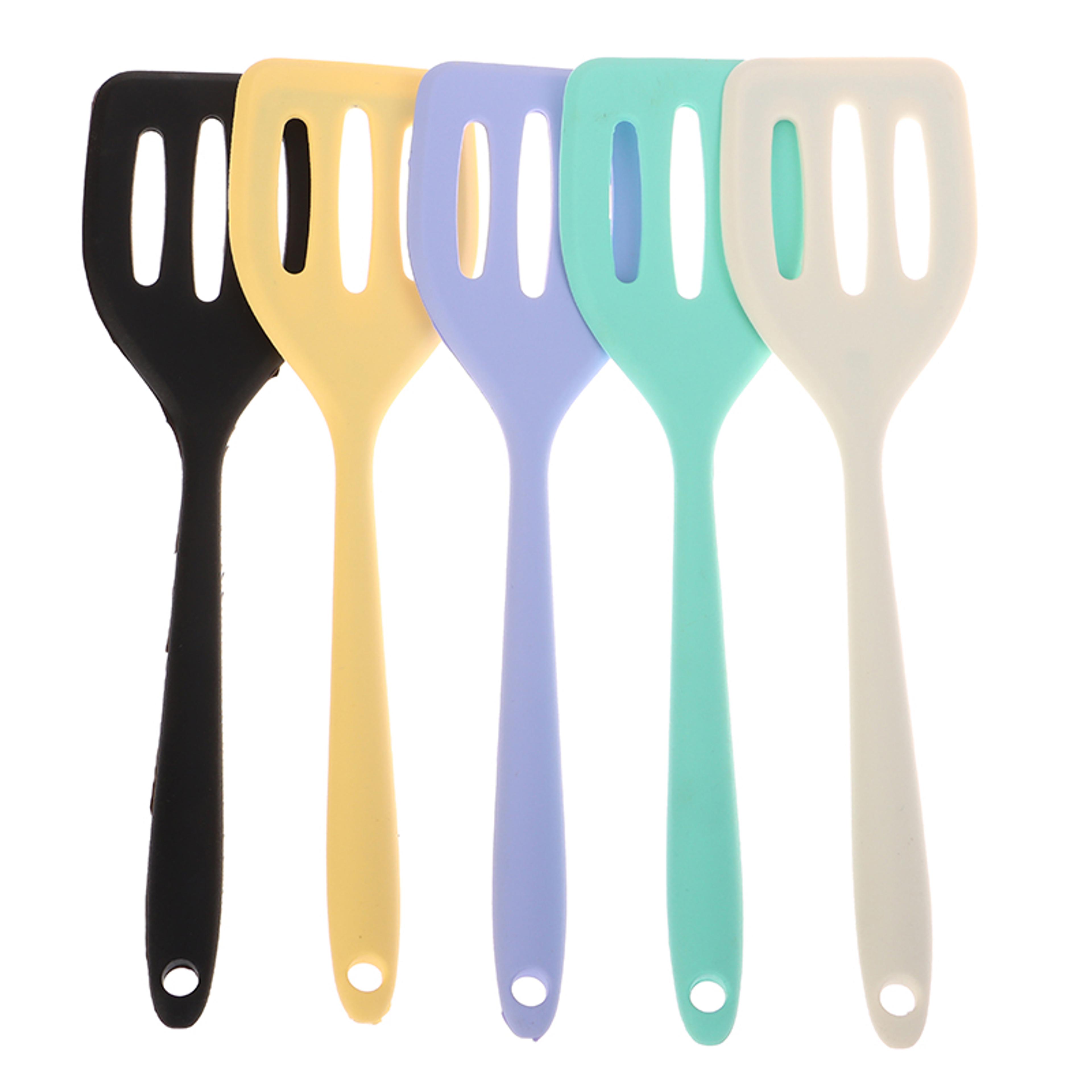 non stick silicone kitchen turner spatula heat resistant egg & fish frying pan scoop