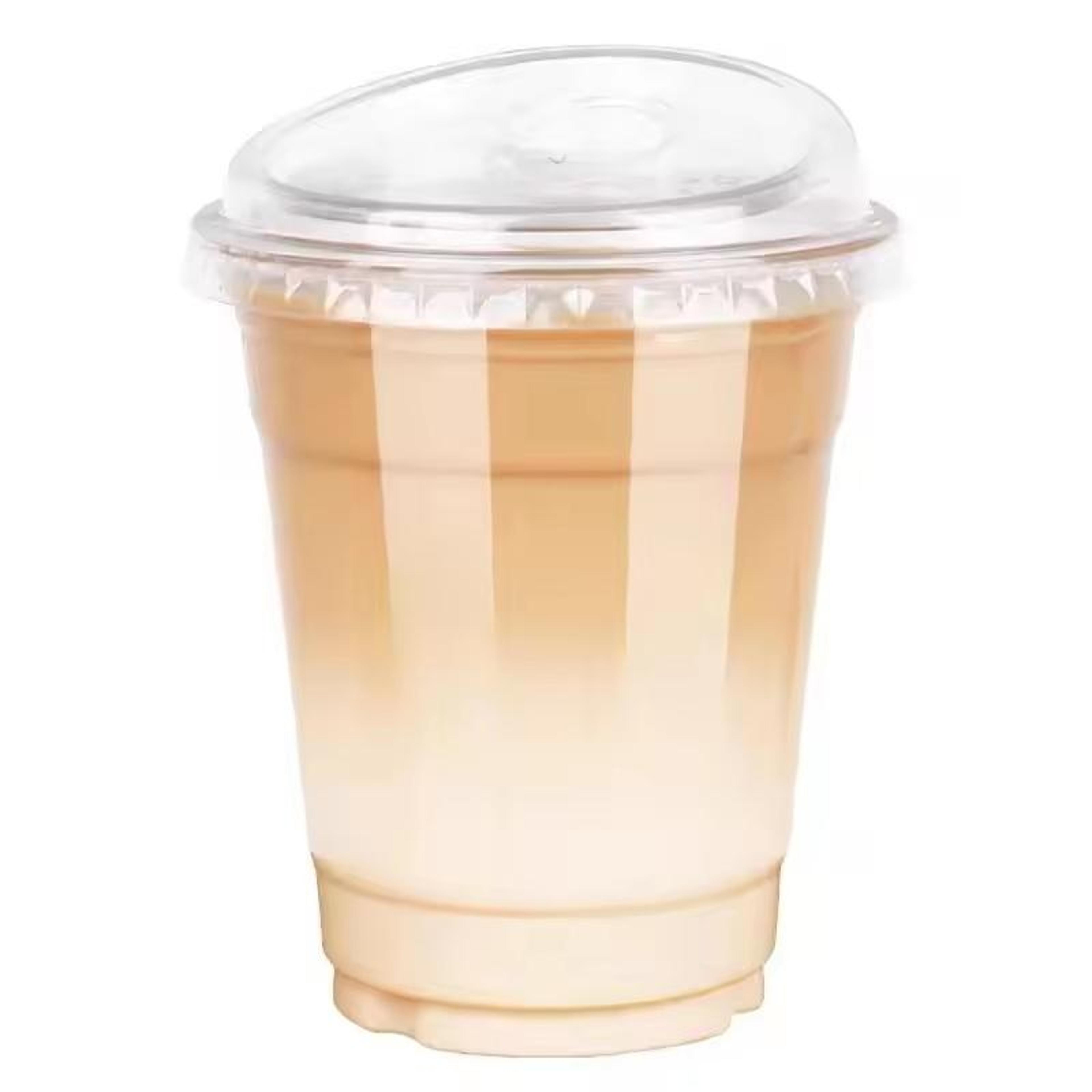 disposable cups for iced coffee, bubble tea & leak proof cold drinks