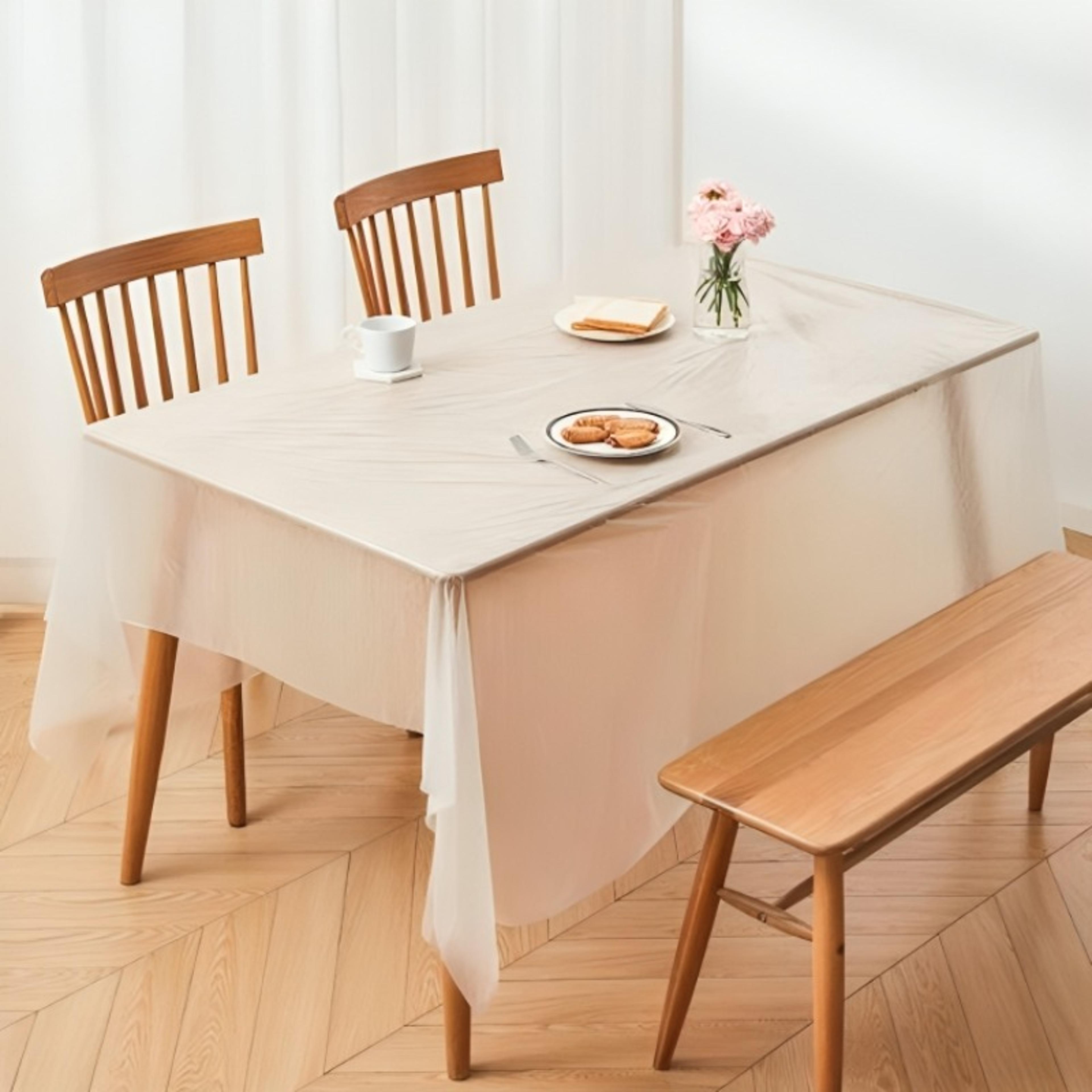 premium clear waterproof disposable table covers for parties & events