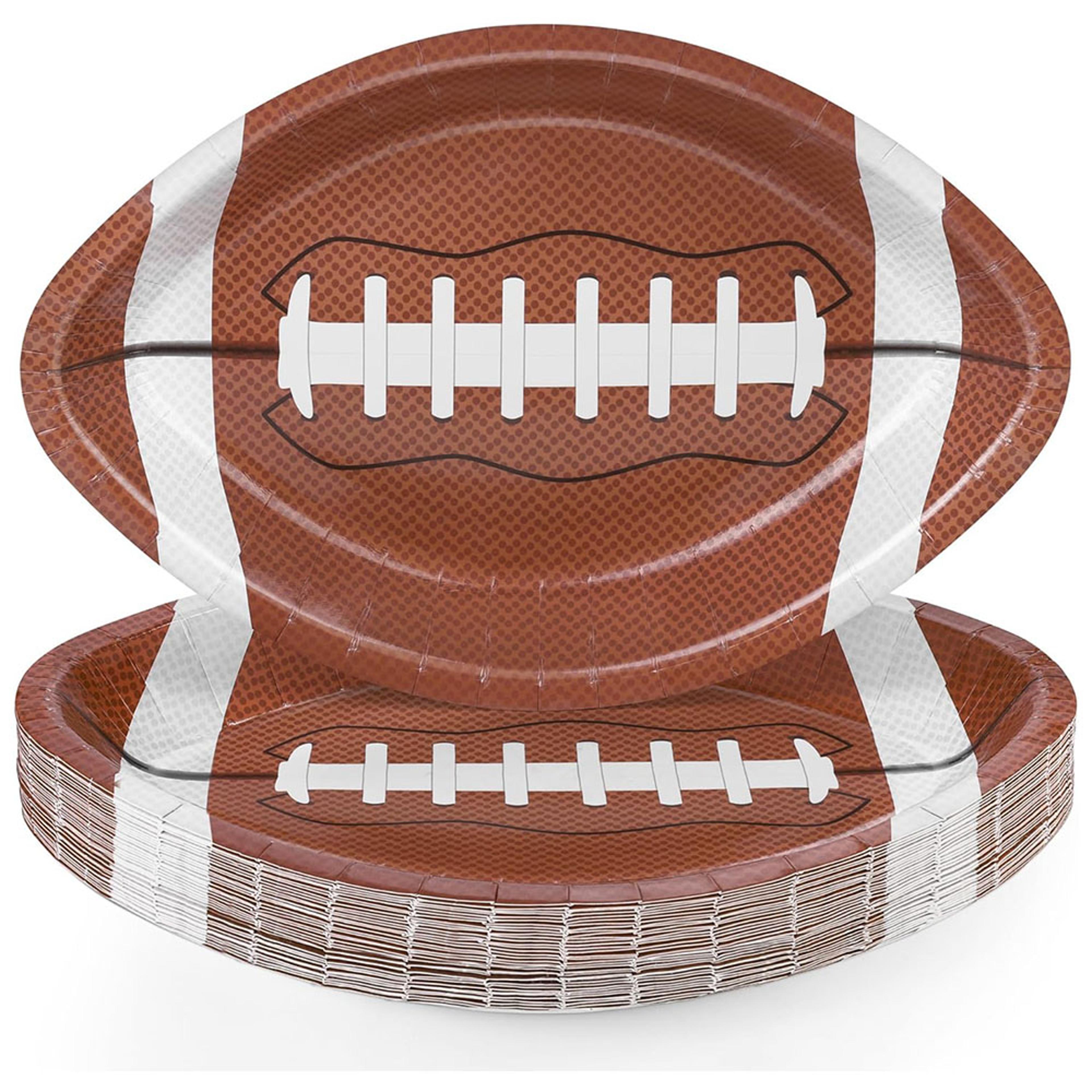 soccer party plates durable football themed disposable plates for sports birthday & game day